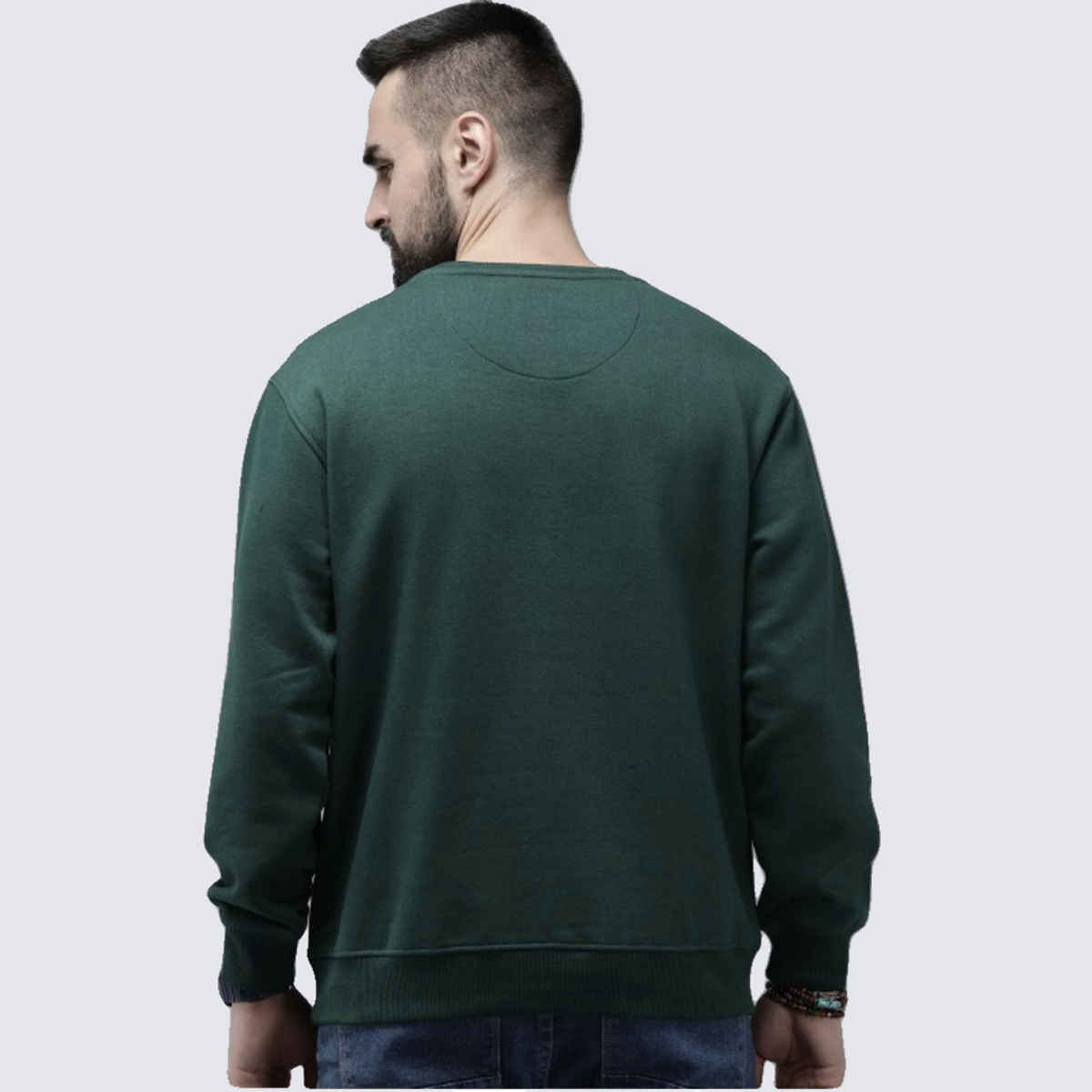 Outlaws Men's Cotton Rich Premium Sweatshirt | Olive - M