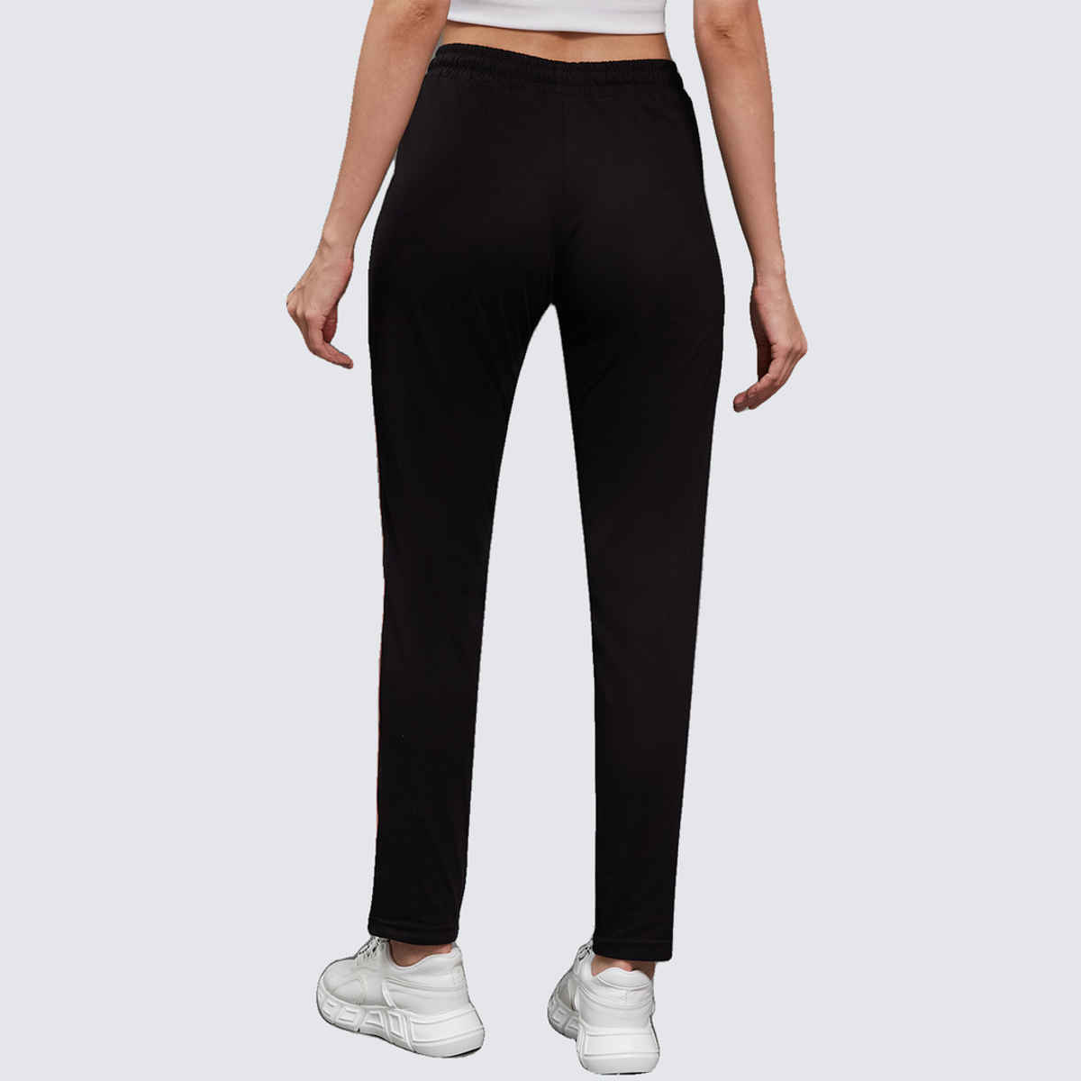 Blinkin Women's Cotton Striped Pyjamas & Track Pants with Side Pockets | Black - XL