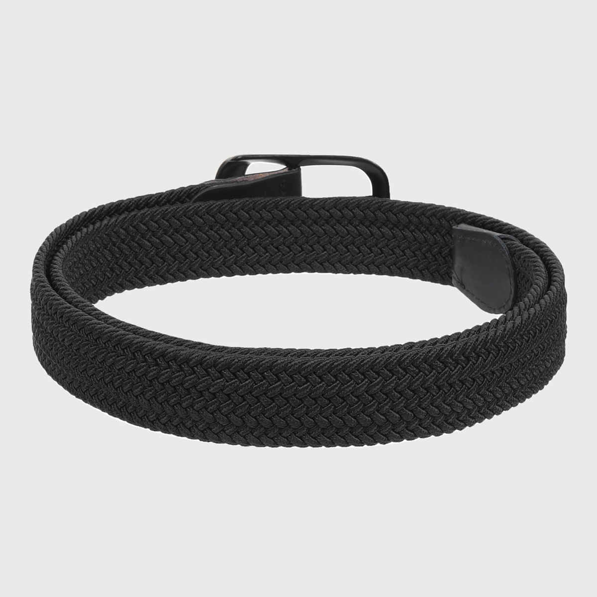 Zoro United Men's Solid Woven Fabric Belt | Black - Free Size