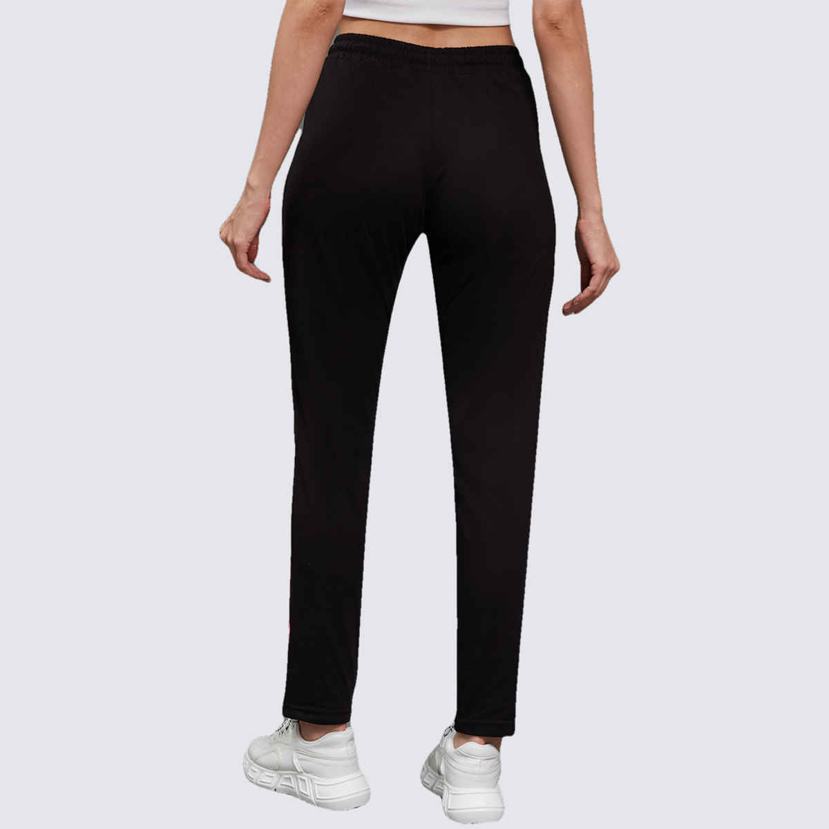 Blinkin Women's Cotton Striped Pyjamas & Track Pants with Side Pockets | Black - M