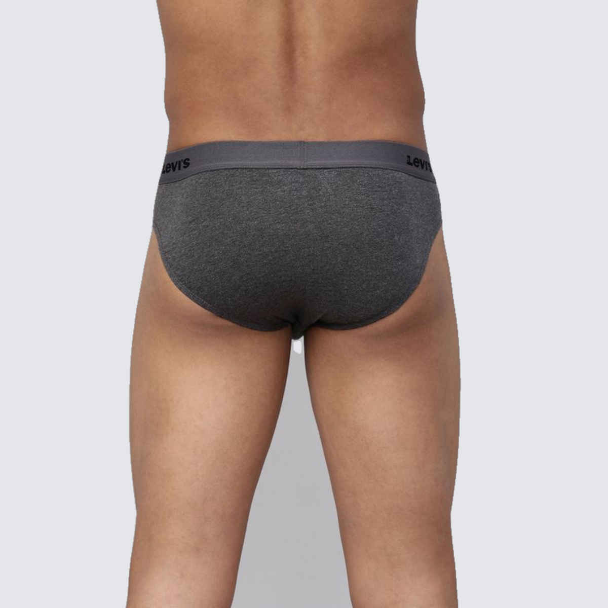 Levi's 009 Men's Neo Brief | Comfort & Smartskin Technology | Pack Of 2 | D. Grey Mel,Navy | L
