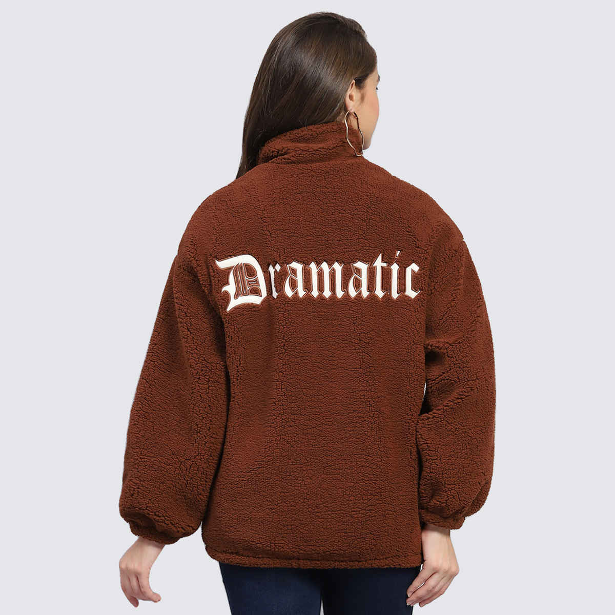 Rock.It By Monte Carlo Womens Rust Solid Mock Neck Full Sleeve Jacket | 2240102644-1-38 | L