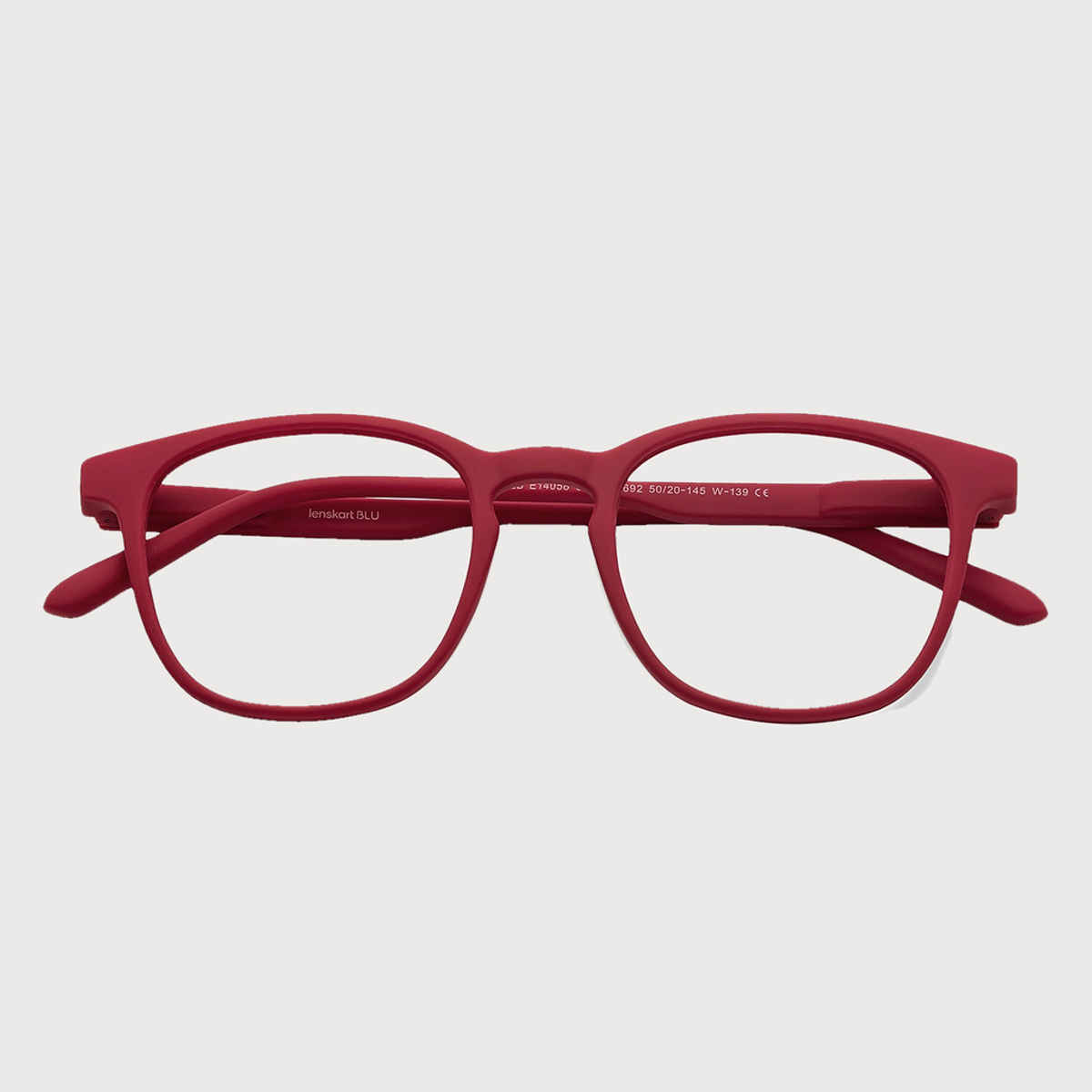 Lenskart Hustlr Unisex Computer Glasses | Monza Red - M