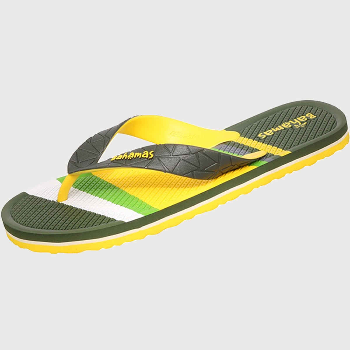 Bahamas Slippers BHG-102 Olive Yellow For Men | 10 UK