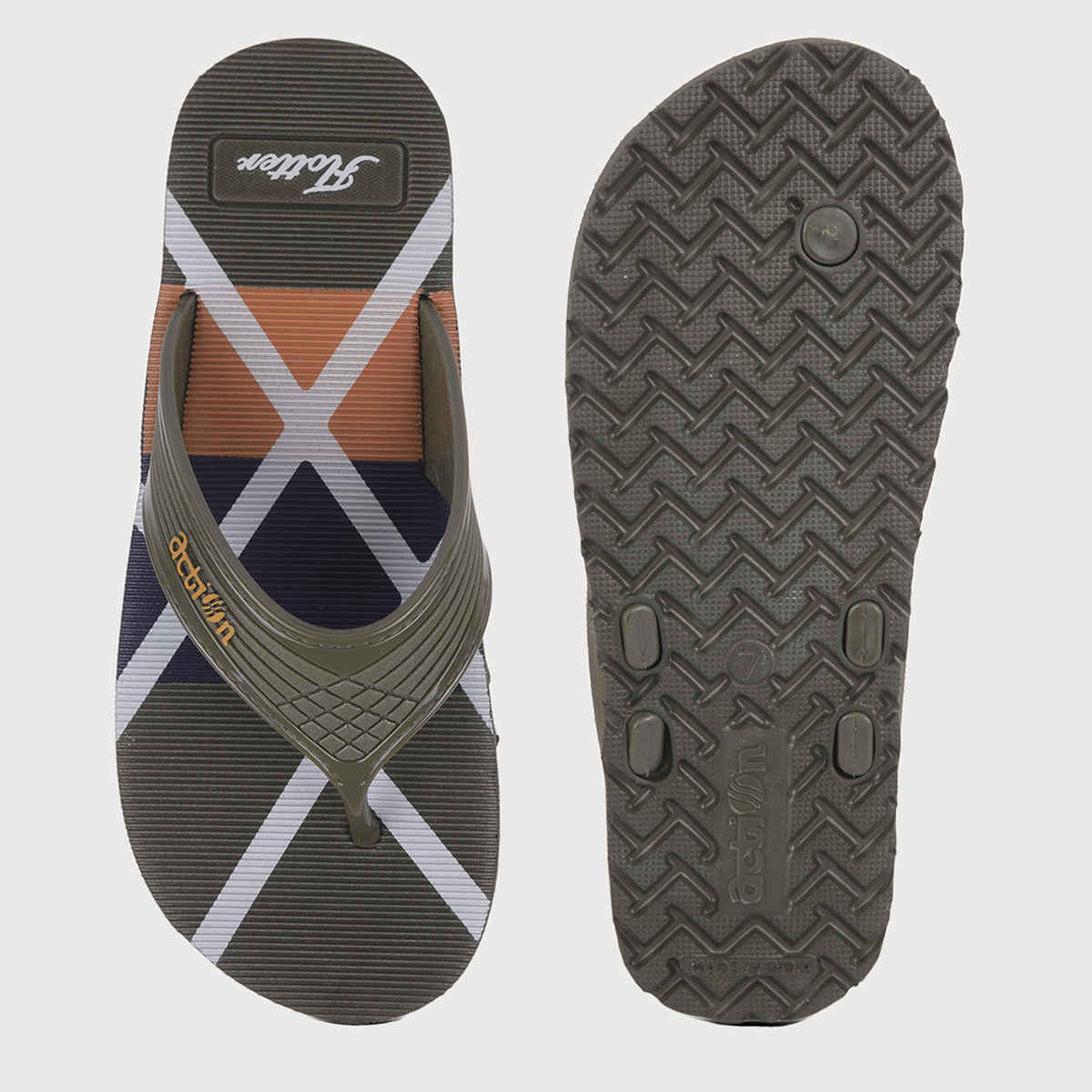 Action Men's Gfl-3825 Slippers | Evening Walk | Bathroom | Room Slippers | Mint Green - UK 8