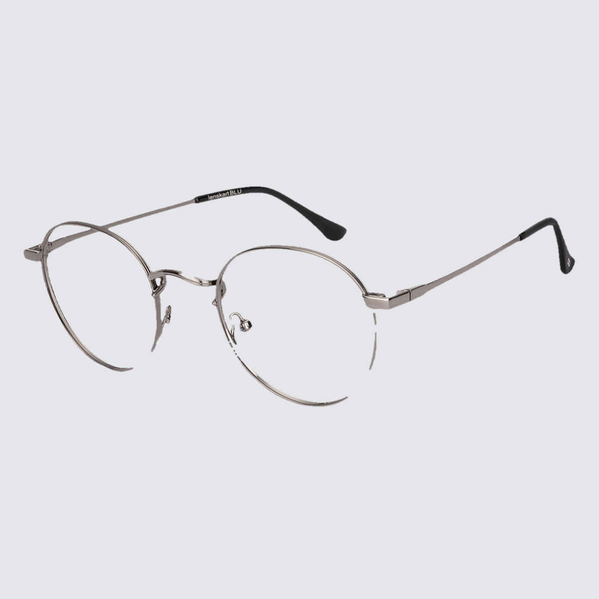 Lenskart BLU Unisex Zero Power Computer Glasses| Medium | Gunmetal - 137 mm