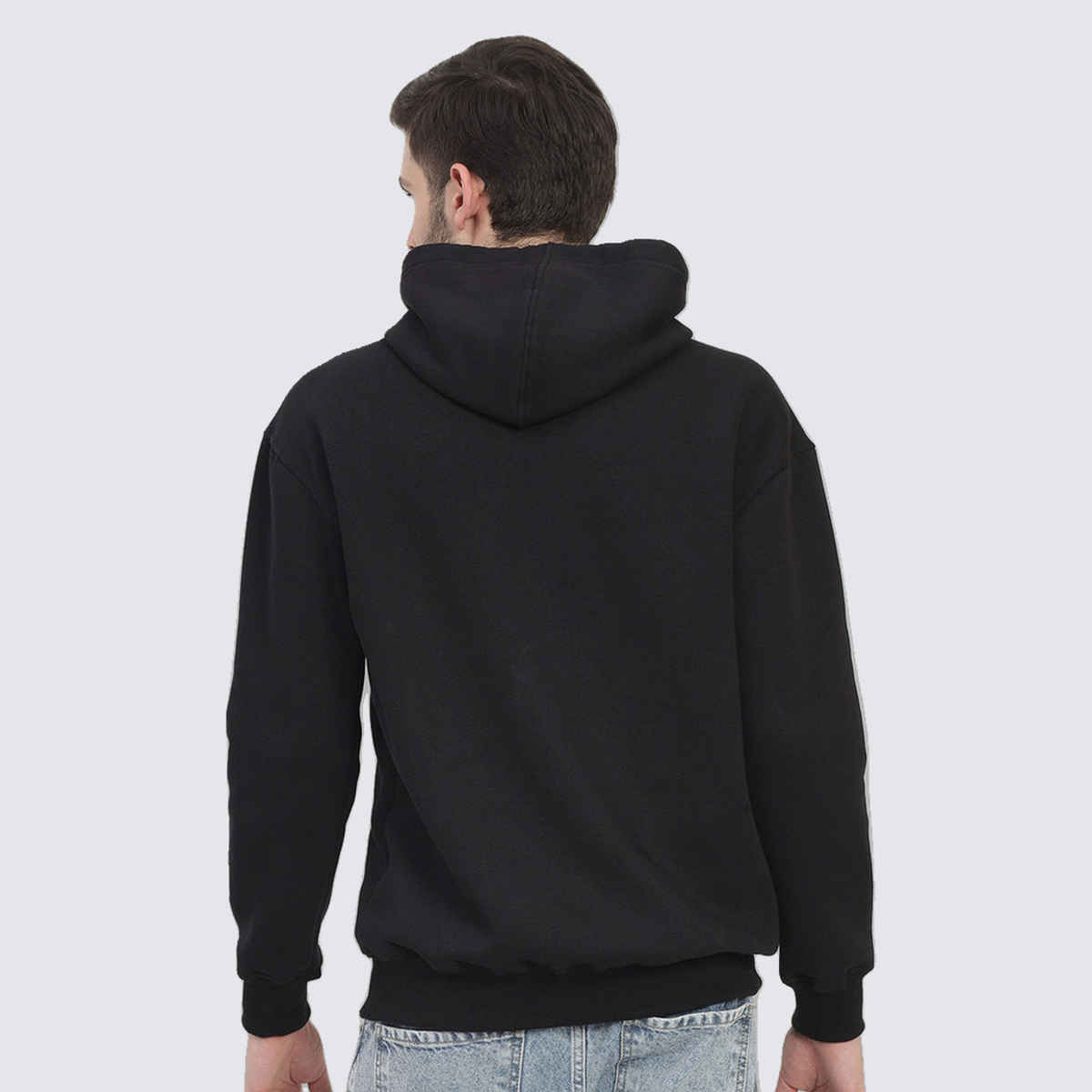 Freecultr Men's Frdm | Cotton Fleece | Relaxed Fit Hoodie Velvet Black - L