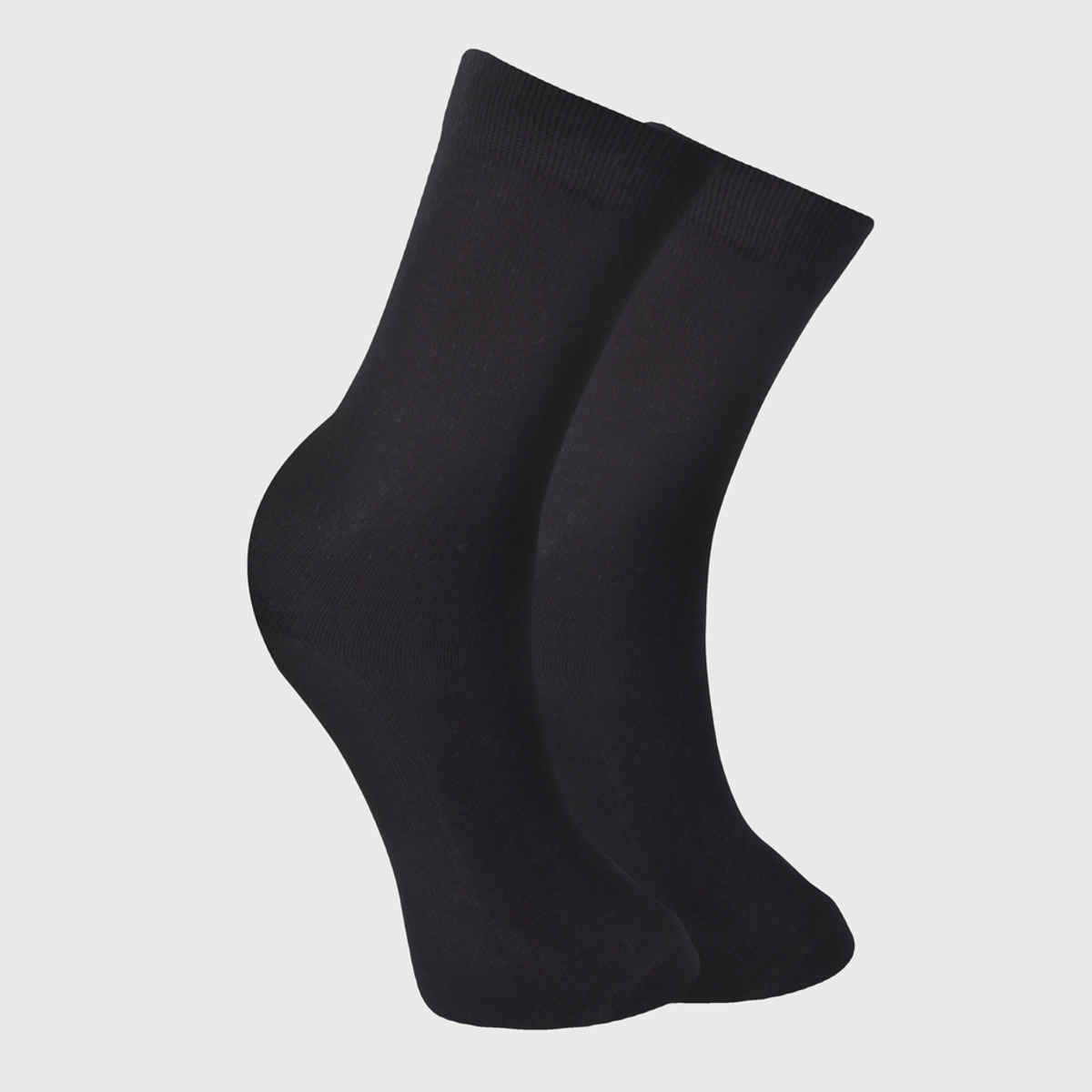 Englo Unisex Solid Cotton School Socks | Black | 12 - 14 years