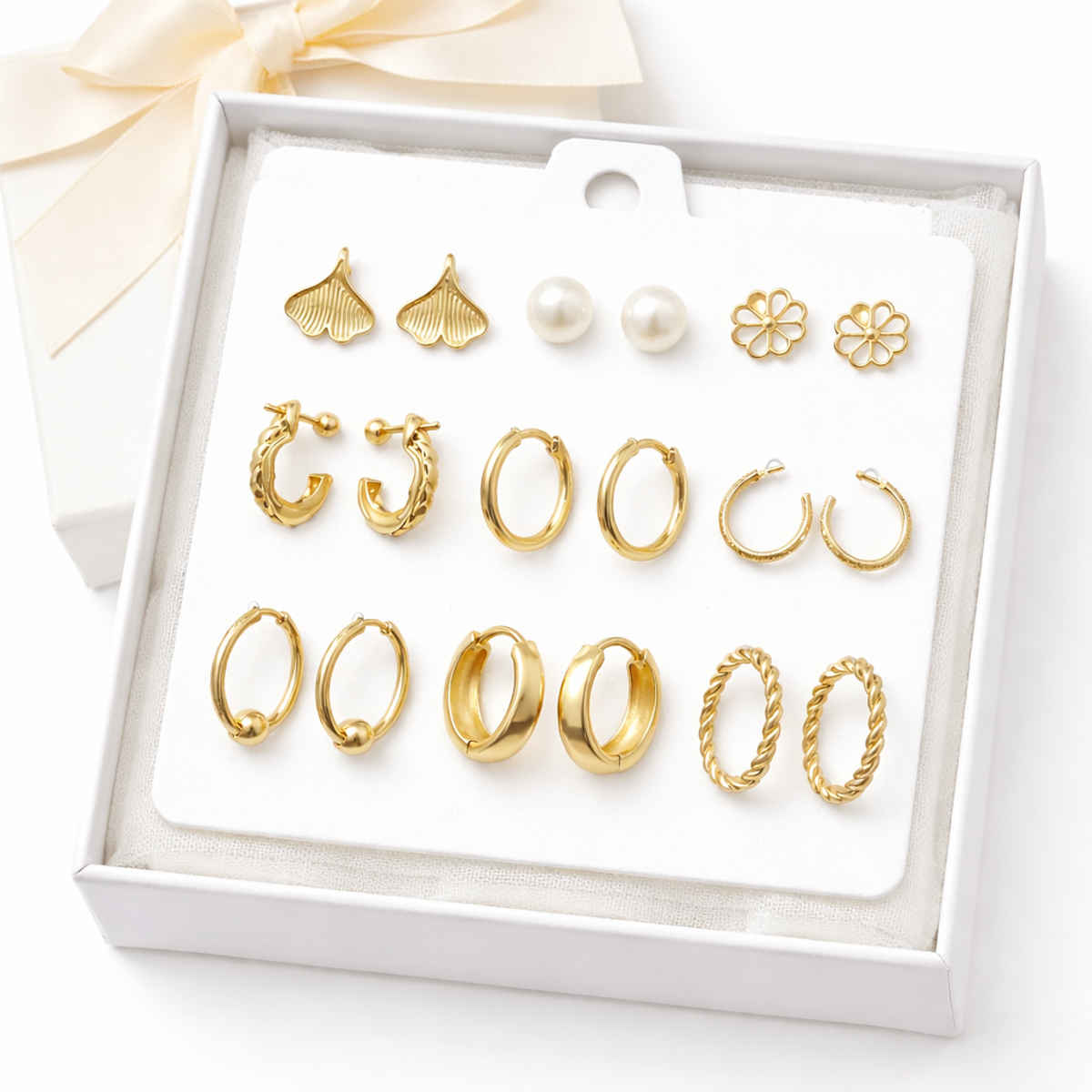 The Opal Factory Style 11 Gold Earrings-107