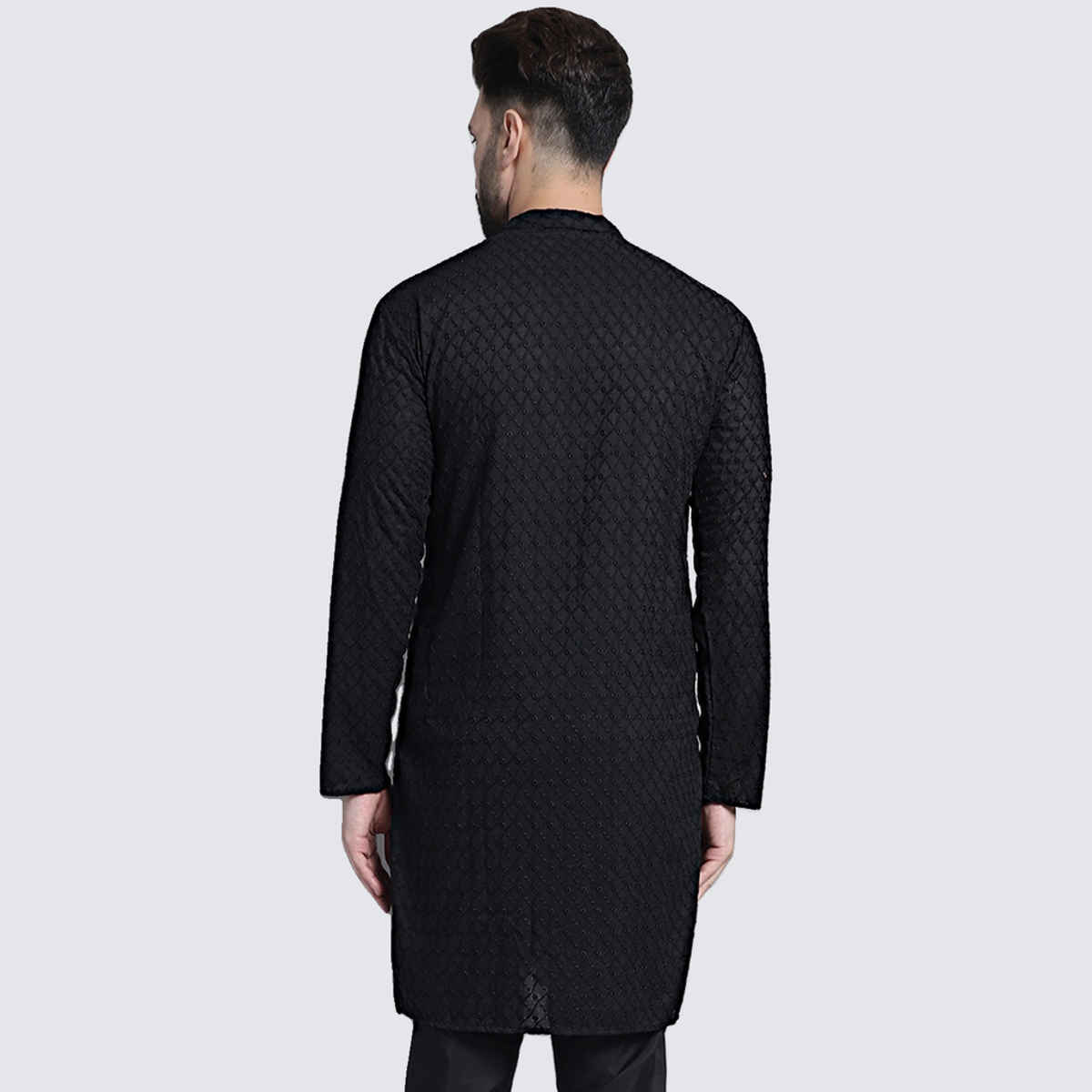 Jompers Men's Kurta | Ko 561 | Black - M