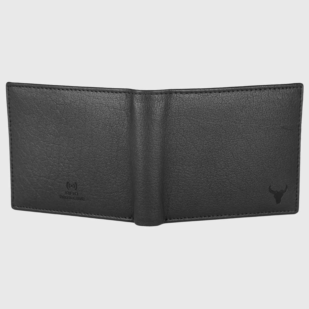 Wildhorn Men's Genuine Leather Bi-fold Wallet | Black