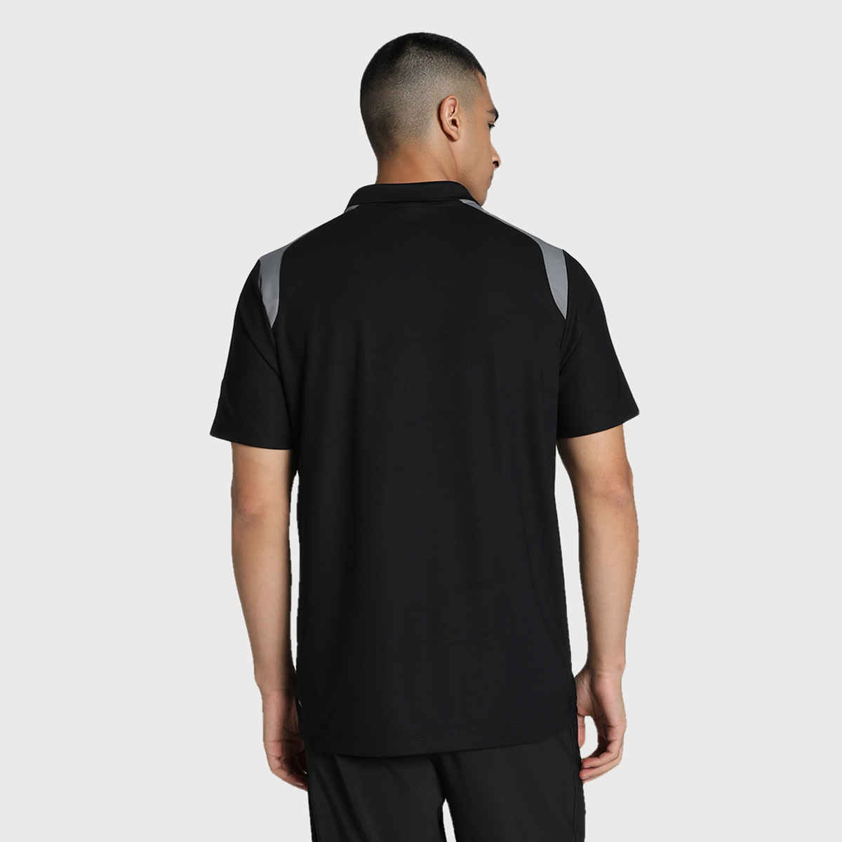 Puma Men's Train Colorblock Polo | Black - M