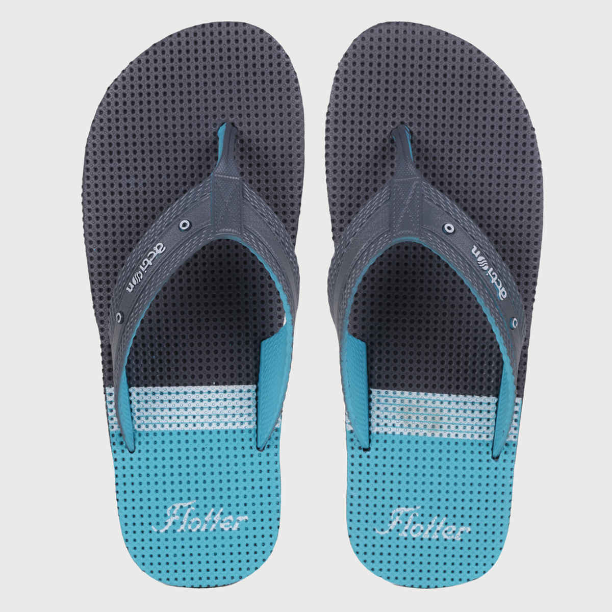 Action Men's Gfl-3804 Slippers | Evening Walk | Bathroom | Room Slippers | D.Grey and S.Green - UK 9