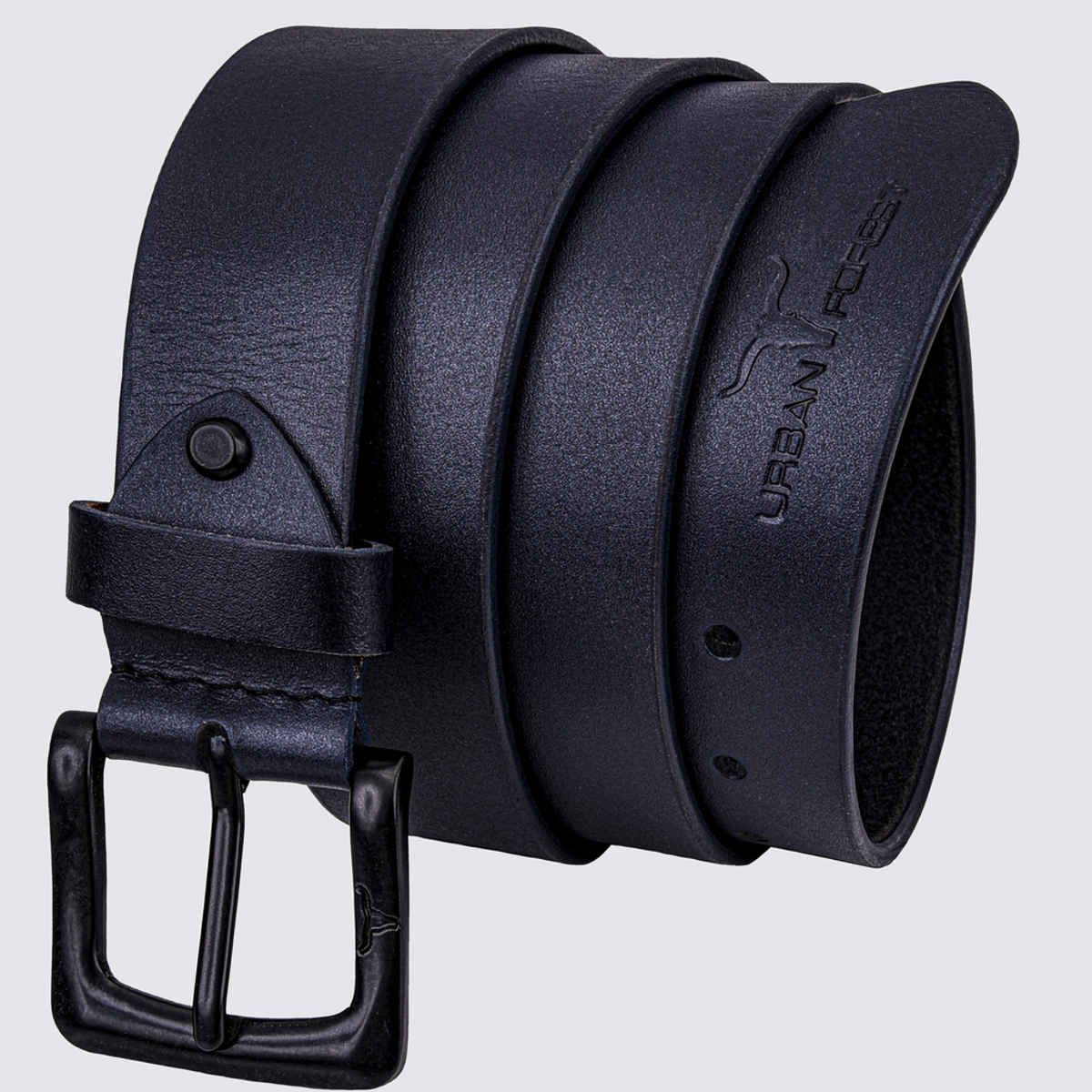 URBAN FOREST Men's Casual Leather Belt | Blue