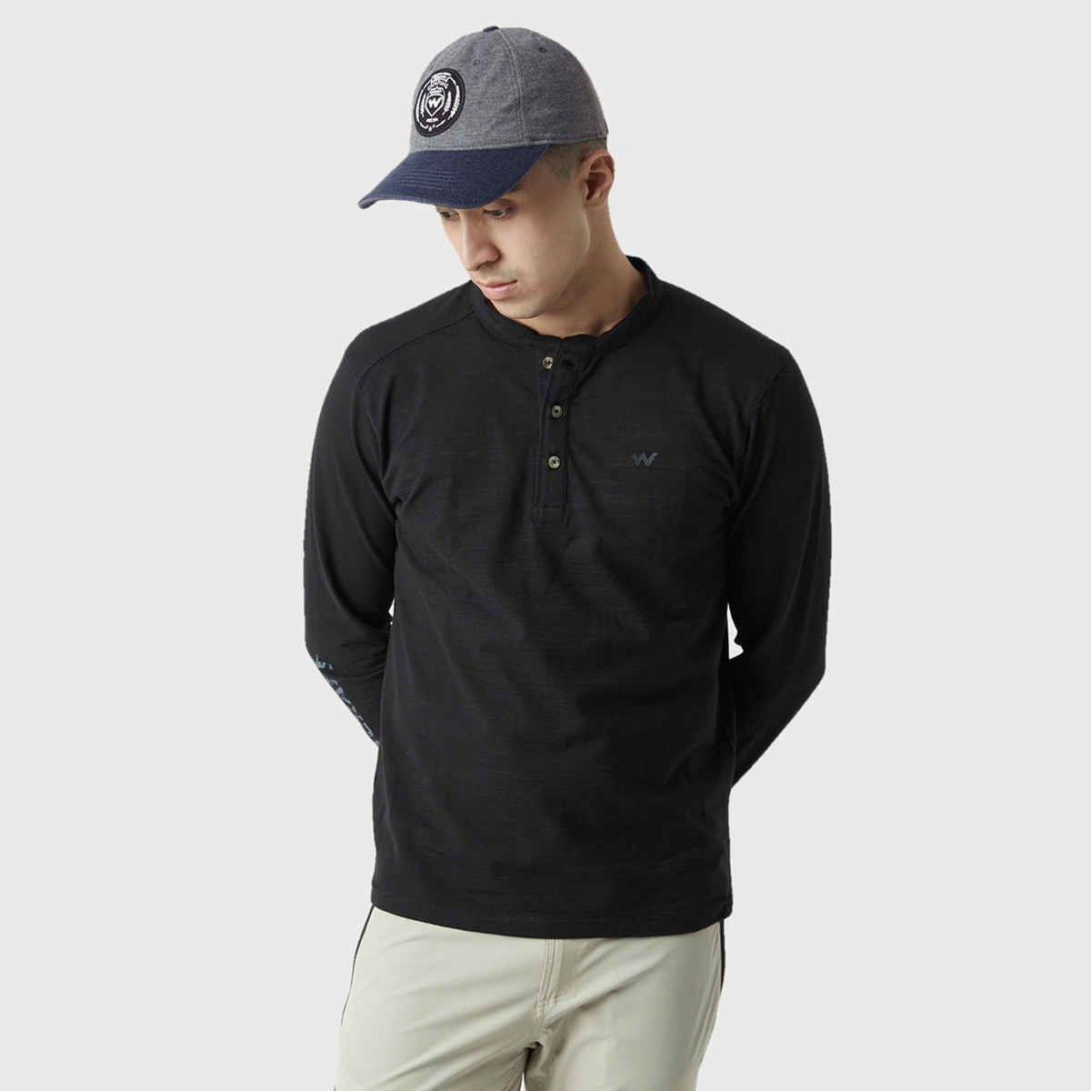 Wildcraft Unisex Graphic Polyester Baseball Cap | Blue and Grey - Free Size