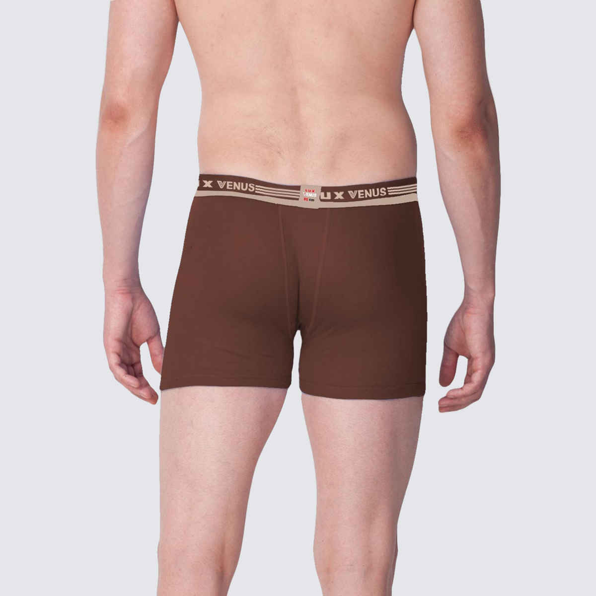 Lux Venus Pure Cotton Trunks for Men, Multicolour, 100 - Pack Of 2