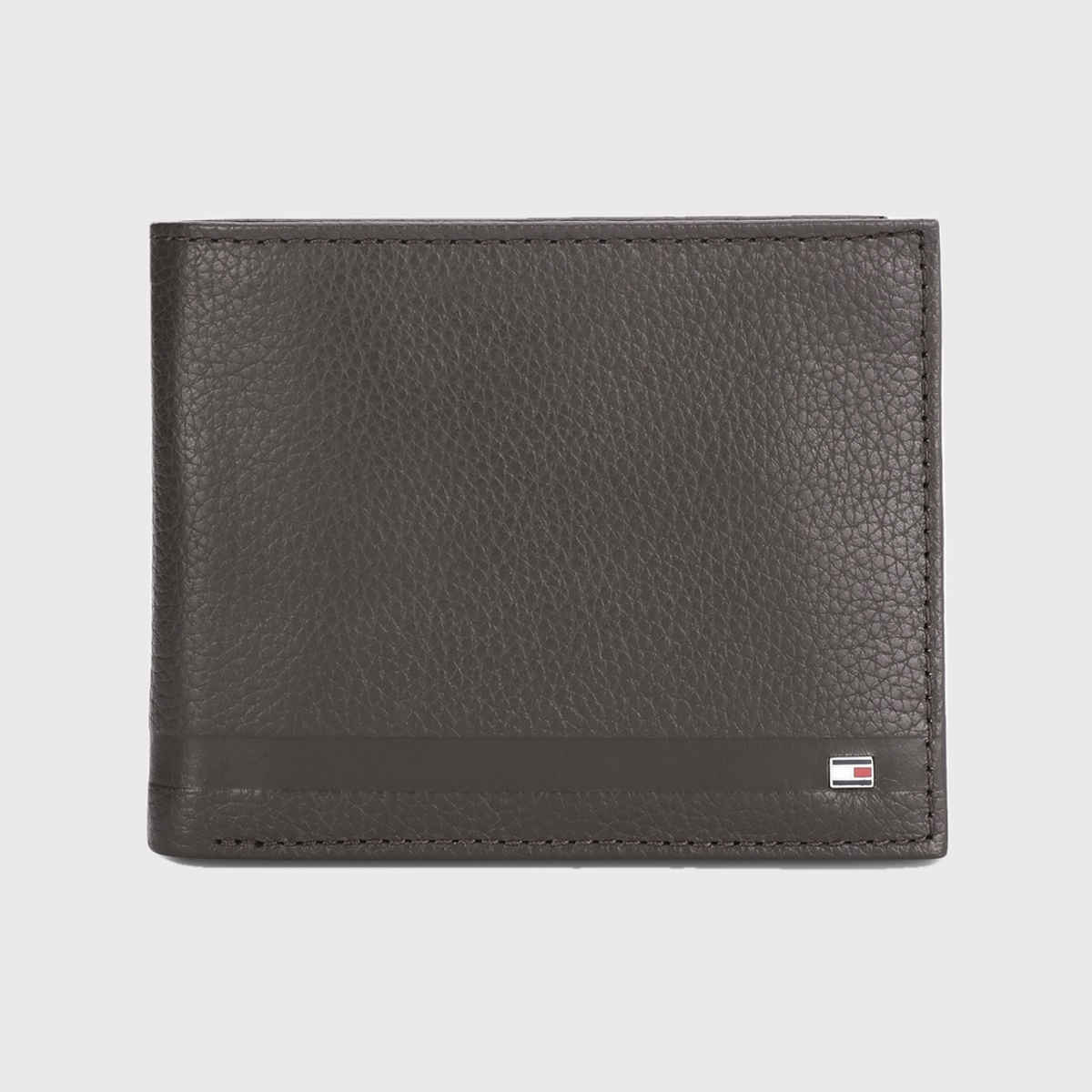 Tommy Hilfiger Men's Solid Leather Gift Set | Brown - One Size