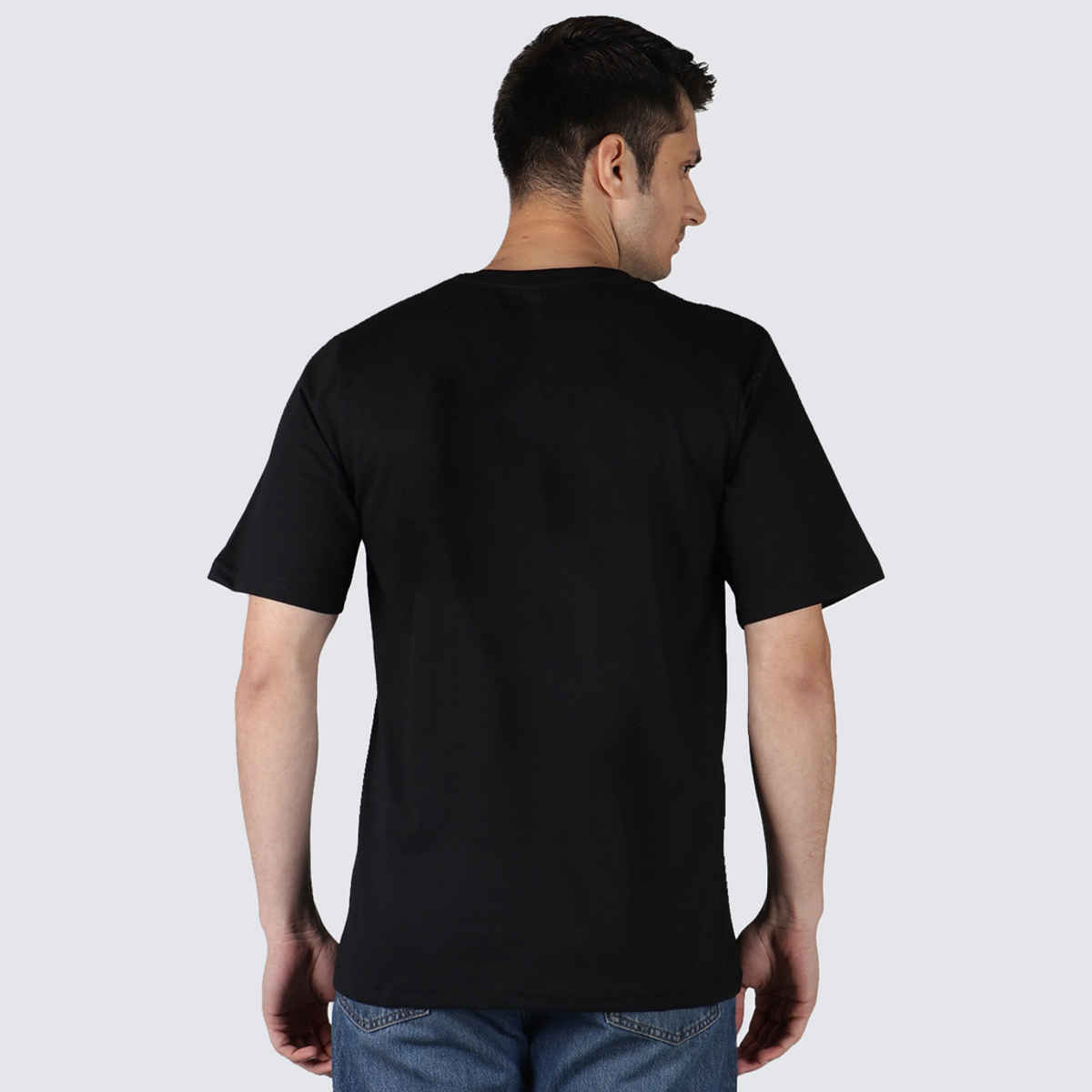 Inkfested Men's Super Dad Round Neck T-shirt | Black - L