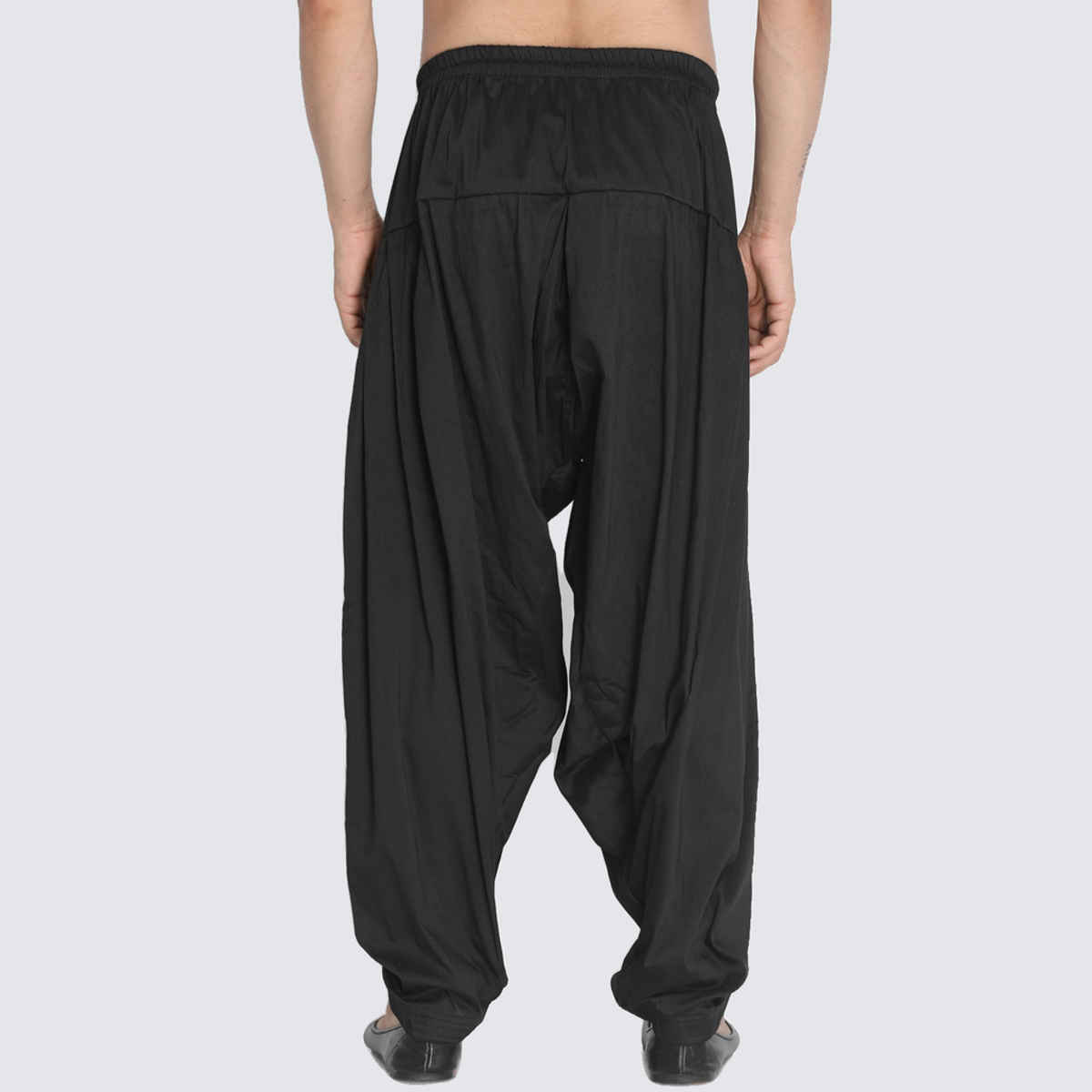 Vastramay Men's Cotton Blend Pyjama | Black - Free Style