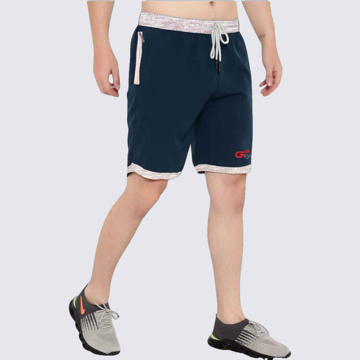 Gcyx Men s Shorts Aop Printed | Cotton Poly Mix Blend for Comfortable Wear | Shorts Green | XL