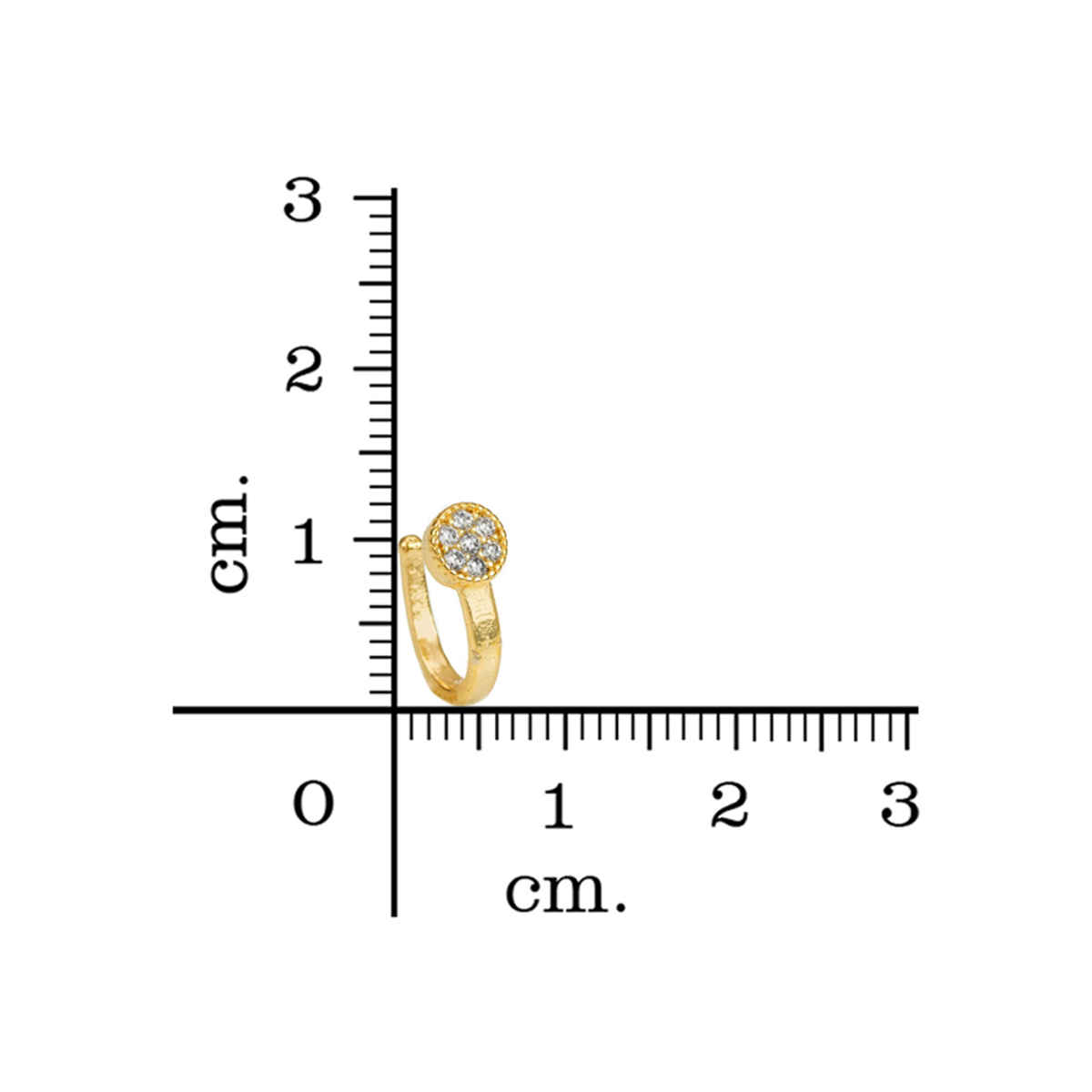 Aadita Traditional Long Chain Nose Pin- Gold Plated Nath with Kundan & Pearl for Bridal Wear