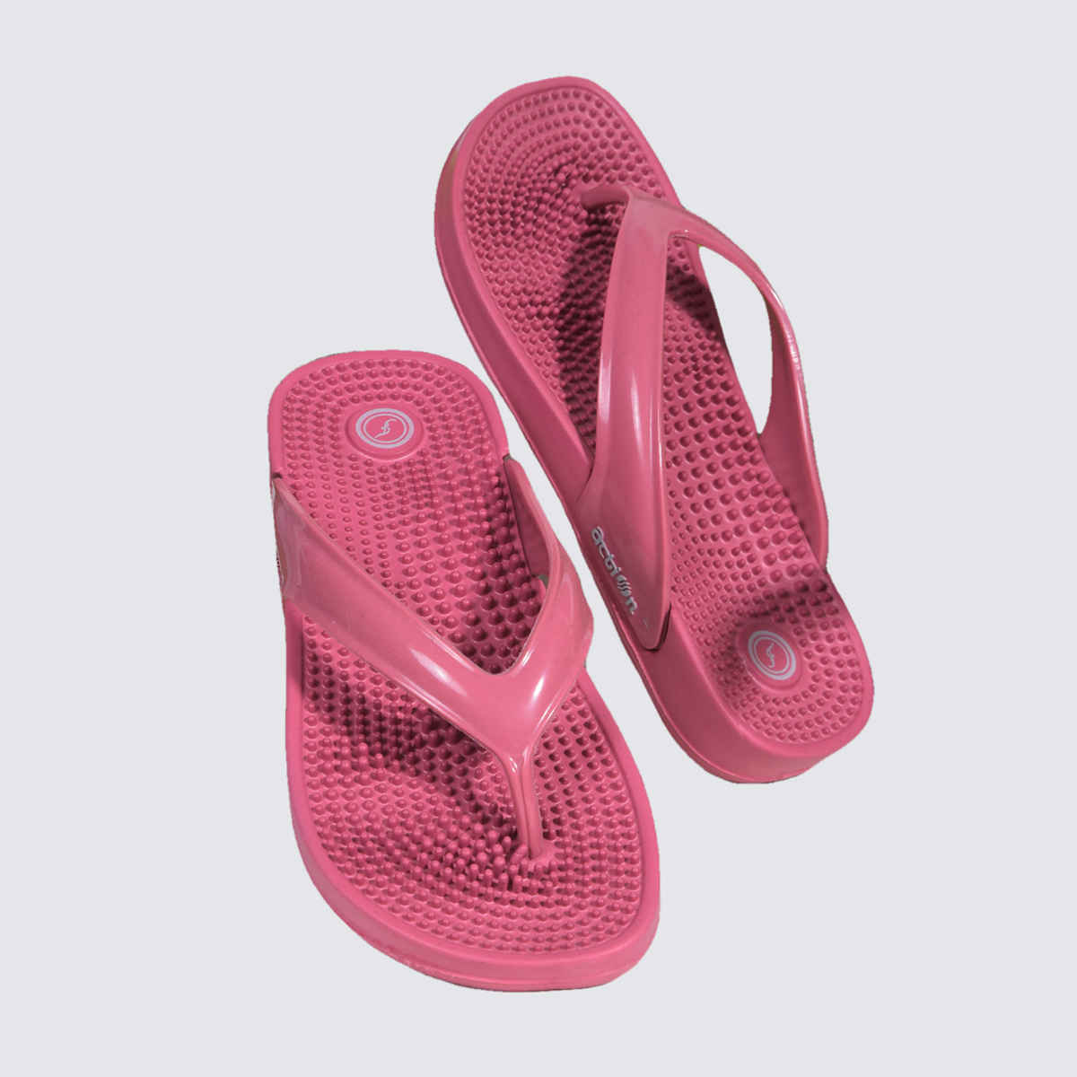 Action Women's Hran-62 Ortho Slippers | Acupressure Insole | Pain Relief Insole | Onion Pink - UK 5
