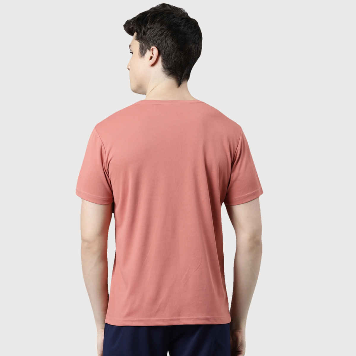 Pepe Jeans Mens Dusty Pink Dry Fit T-Shirt - Pack of 1 (S) Comfort Fit, Soft Fabric, Breathable