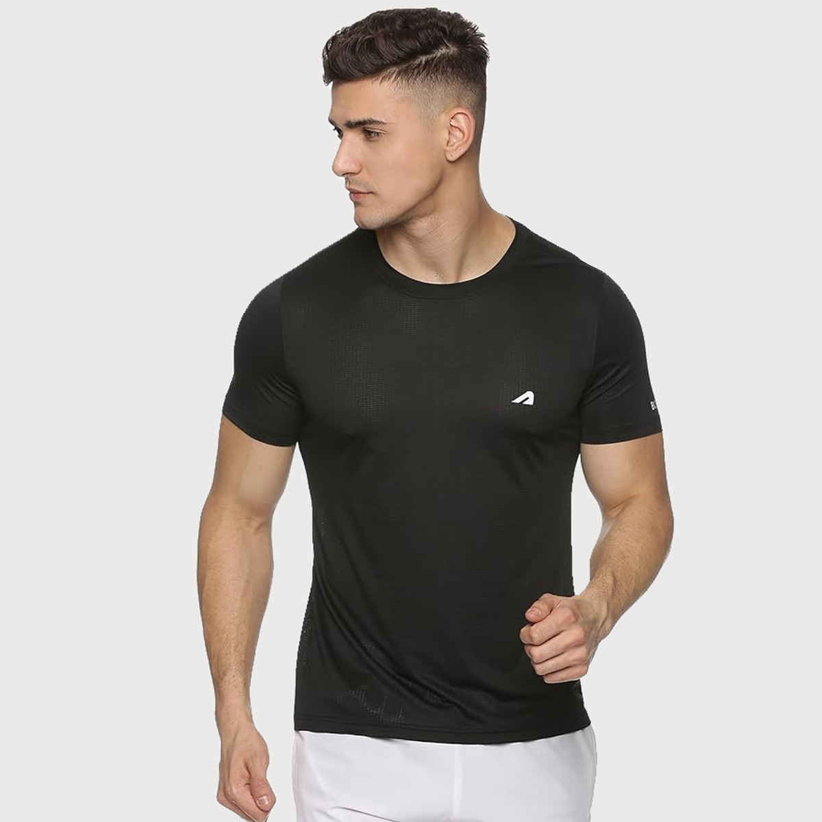 Boldfit Men's Sports T-shirt Quick Dry Fit Gym Casual Wear Running | Black - S