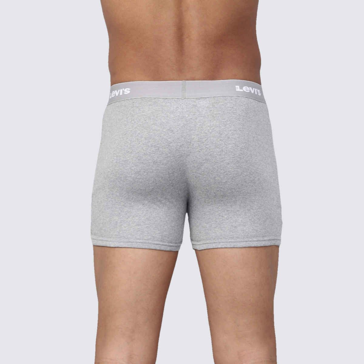 Levi's 001 Men's Classic Boxer Brief | Contoured Double Pouch | Lt. Grey Mel | M