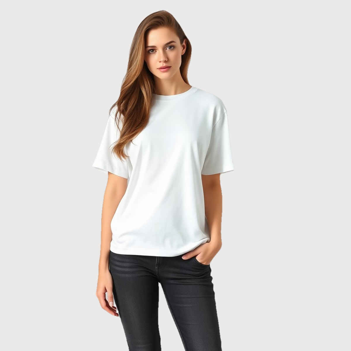 Springman Unisex Round Neck T-shirt | White - M