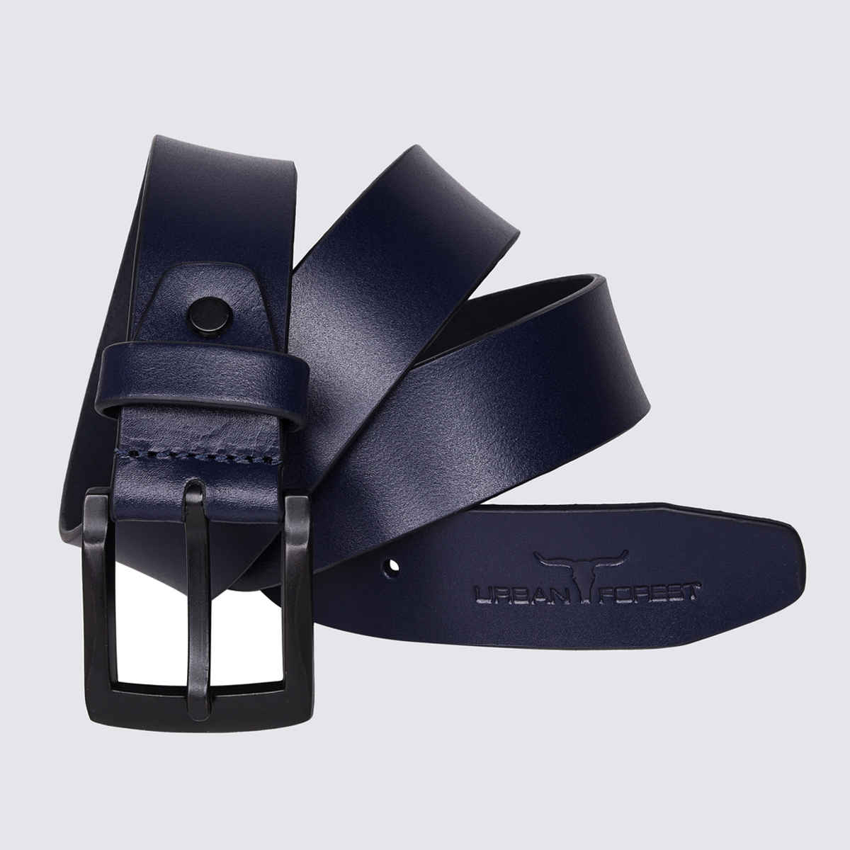 URBAN FOREST Men's Casual Leather Belt | Blue