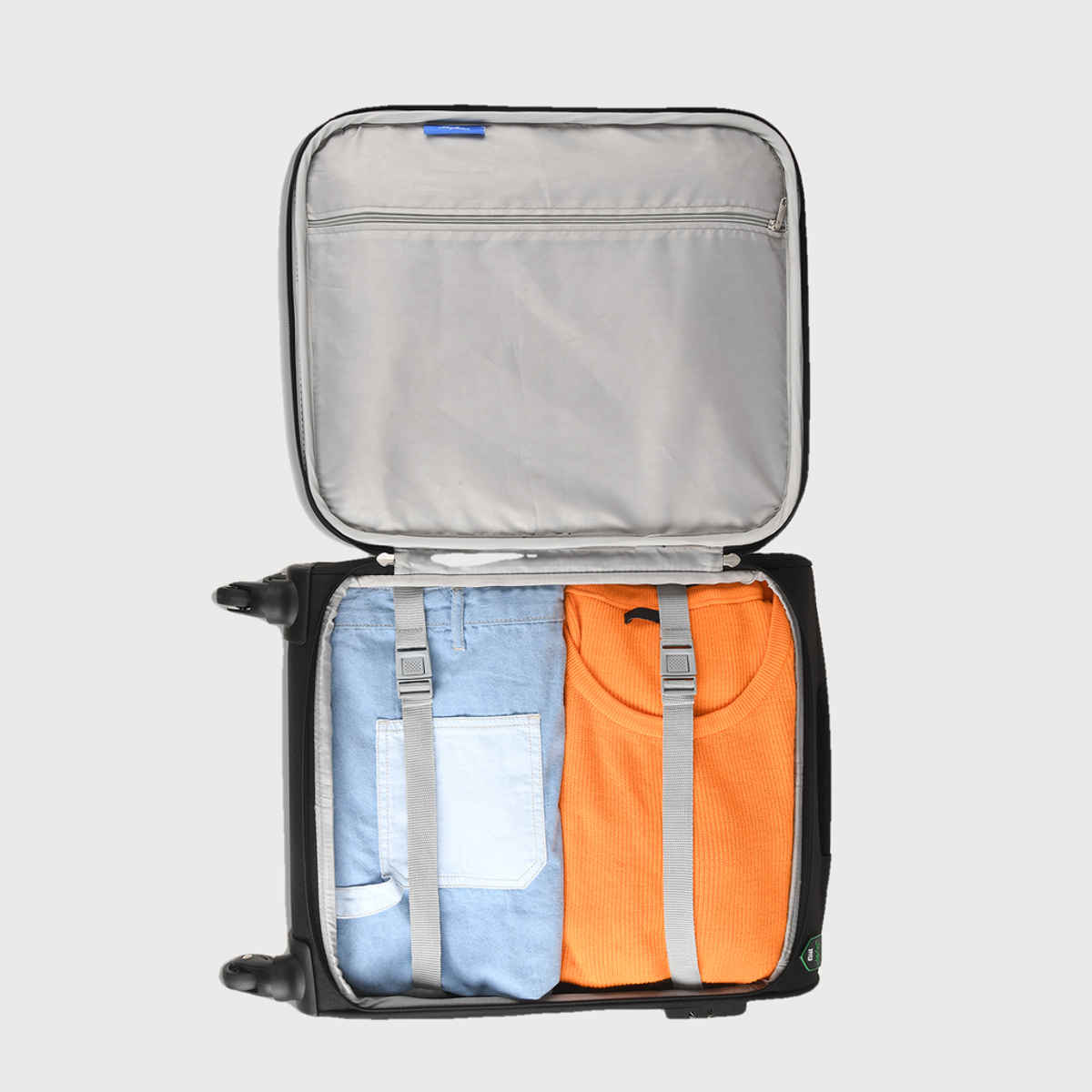 Skybags Unisex Solid Polyester 55 L Trolley Bag | Black - S