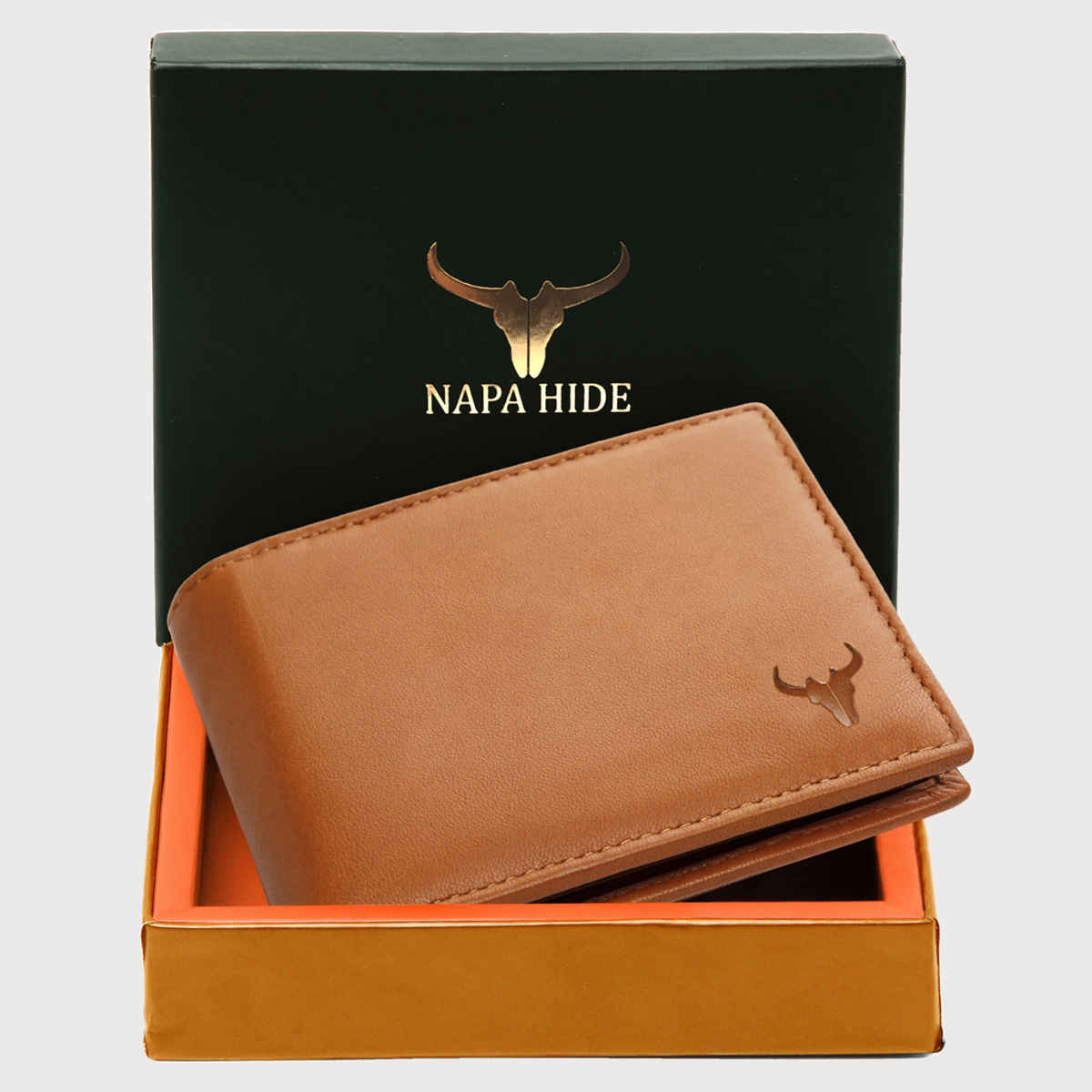 Wildhorn Men's Genuine Leather Bi-fold Wallet | Tan