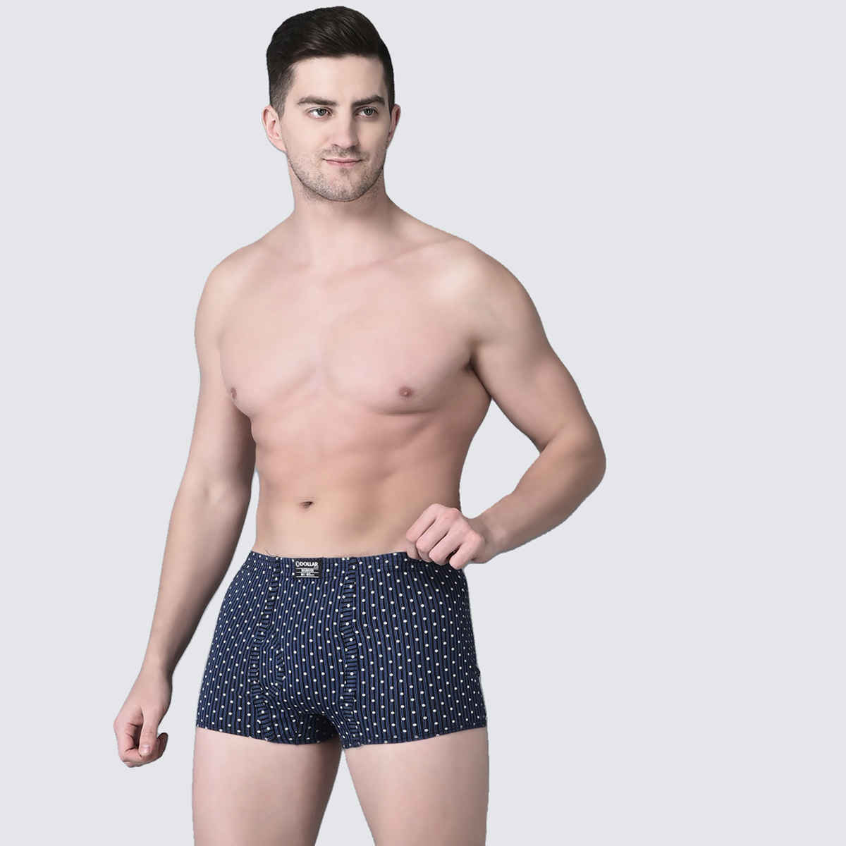 Dollar Bigboss Men's Soft Combed Cotton Printed Trunk | Pack Of 2 | Assorted - M