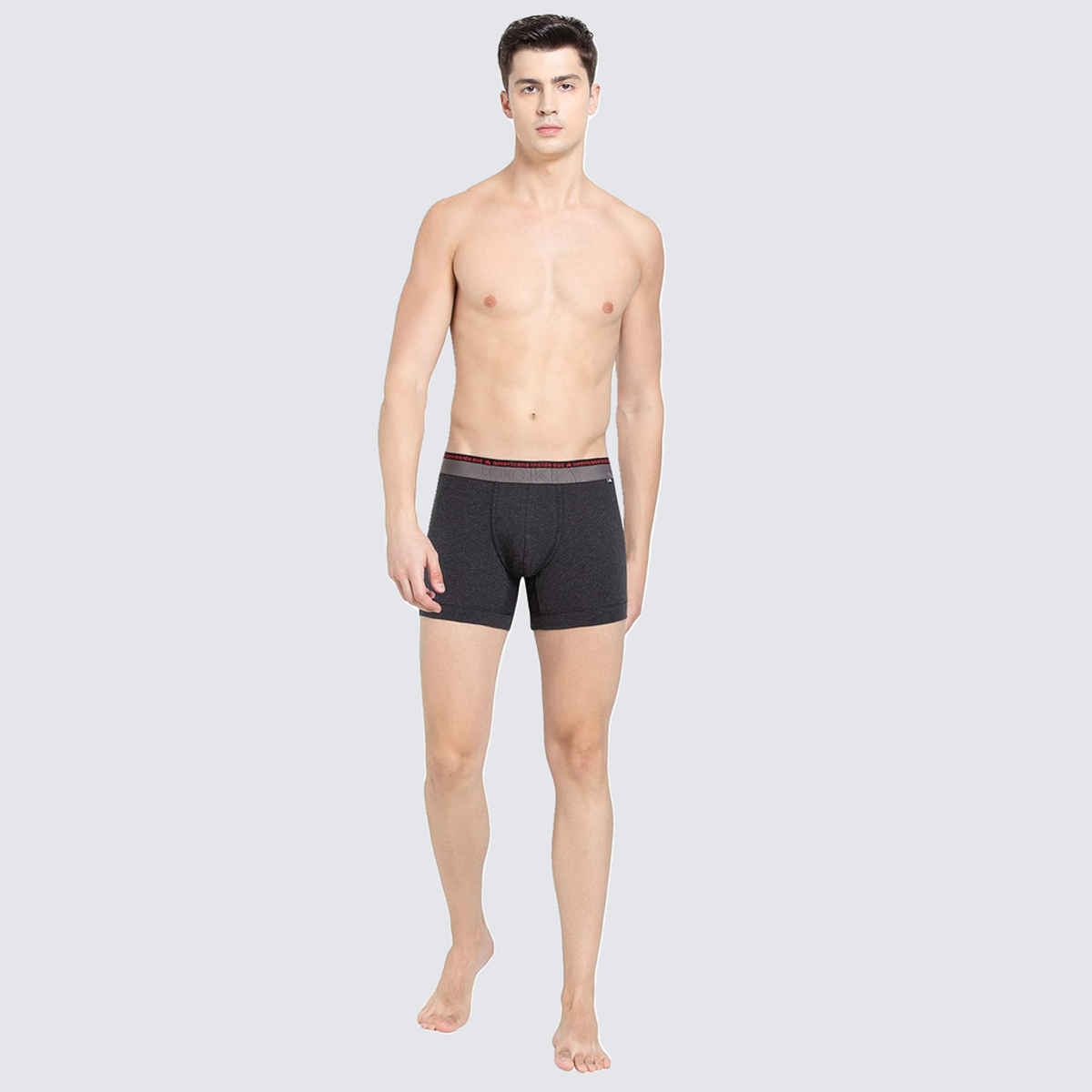 Jockey US60 Men's Super Combed Cotton Elastane Stretch Underwear Solid Trunk-Ultrasoft Waistband | PO2 | M