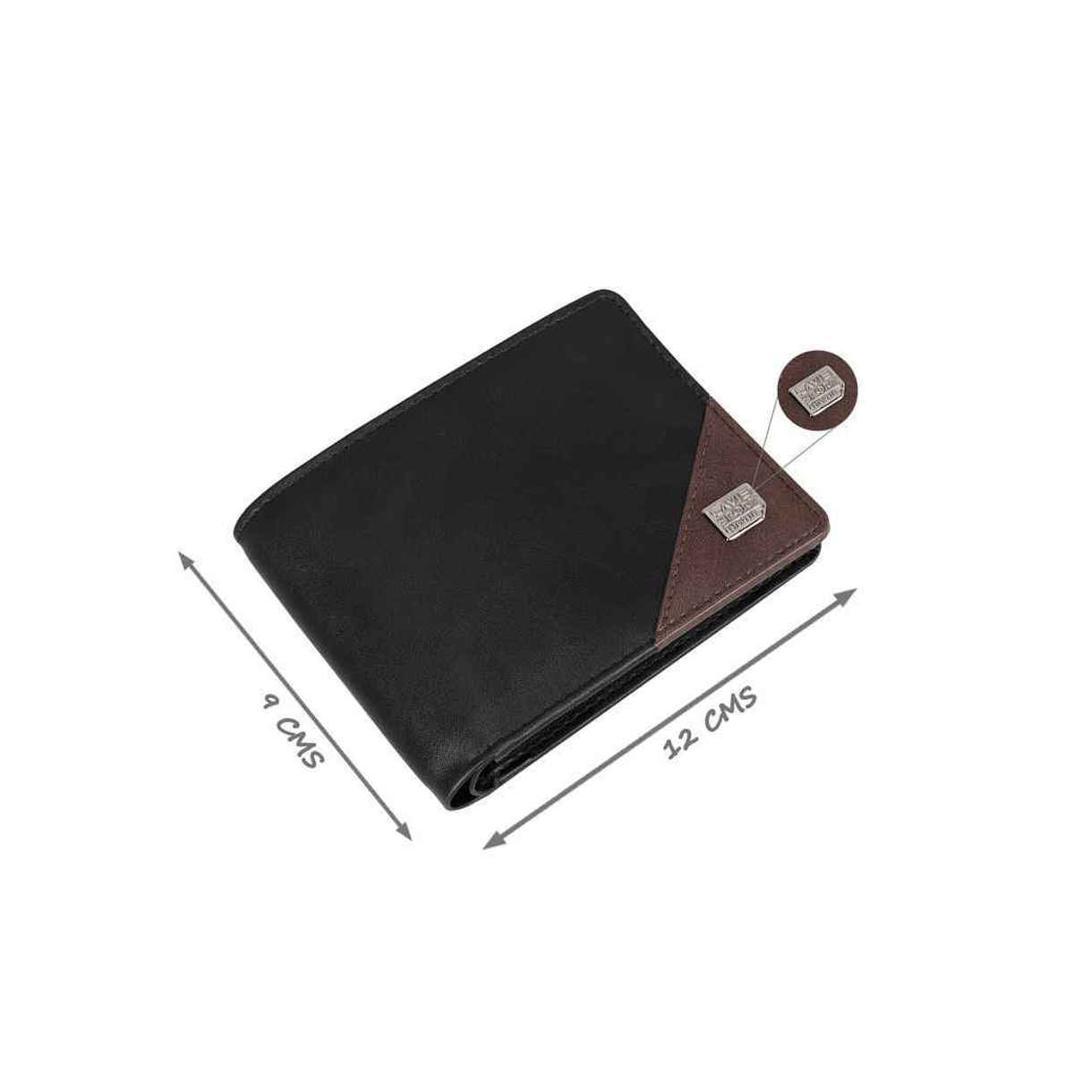 Lavie Sport Men's Solid Artificial Leather Bi-Fold Wallet | Black - One Size
