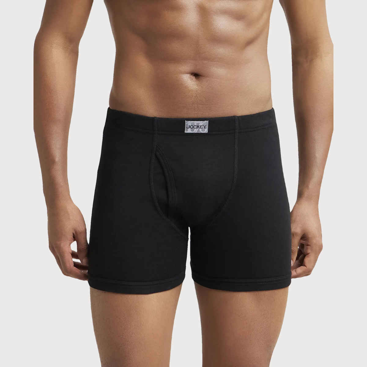 Jockey 8008 Men's Cotton Rib Underwear Solid Trunk|Ultrasoft Waistband | -XXL