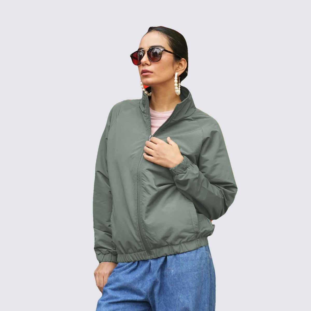 Fort Collins Women's Windbreaker Jacket | Grey - L