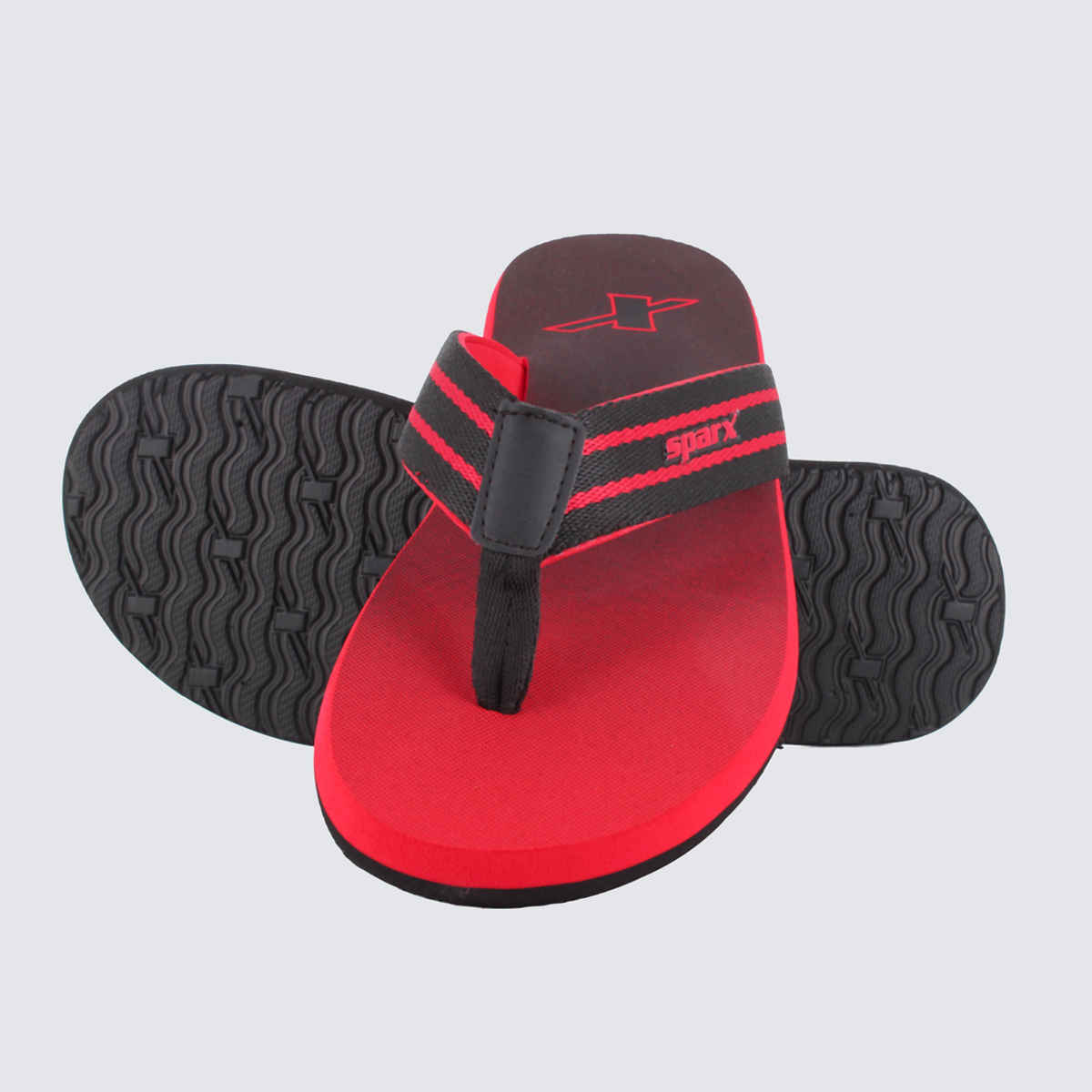 Sparx Flip Flop SFG-105 Black Red For Men | UK9