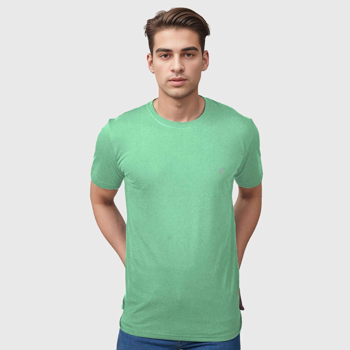 Lux Nitro Men's Round Neck T-shirt | Chatni Green - L