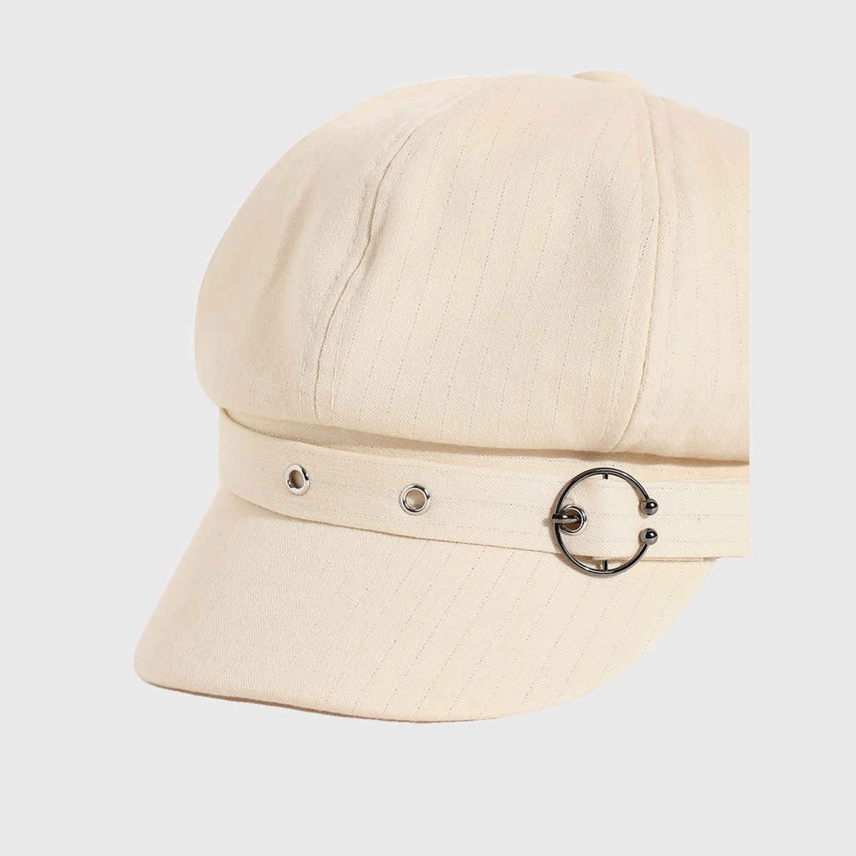 Haute Sauce Women's Solid Polyester Cap | White - One Size