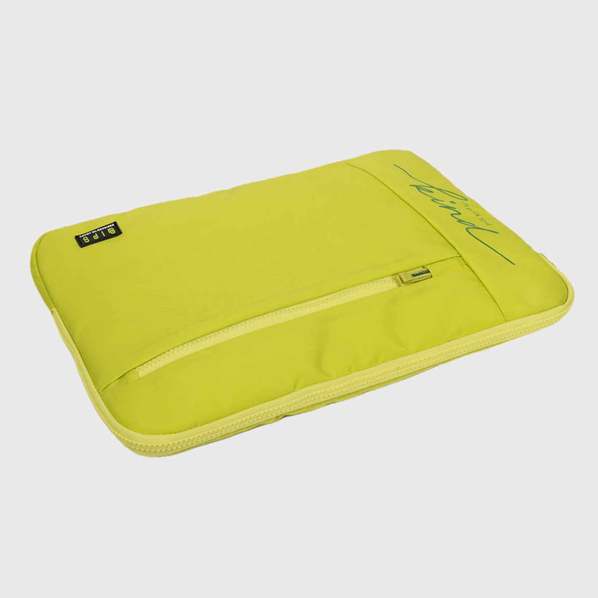 QIPS Unisex Solid PU Coated Polyester 15.6 L Laptop Sleeve | Yellow