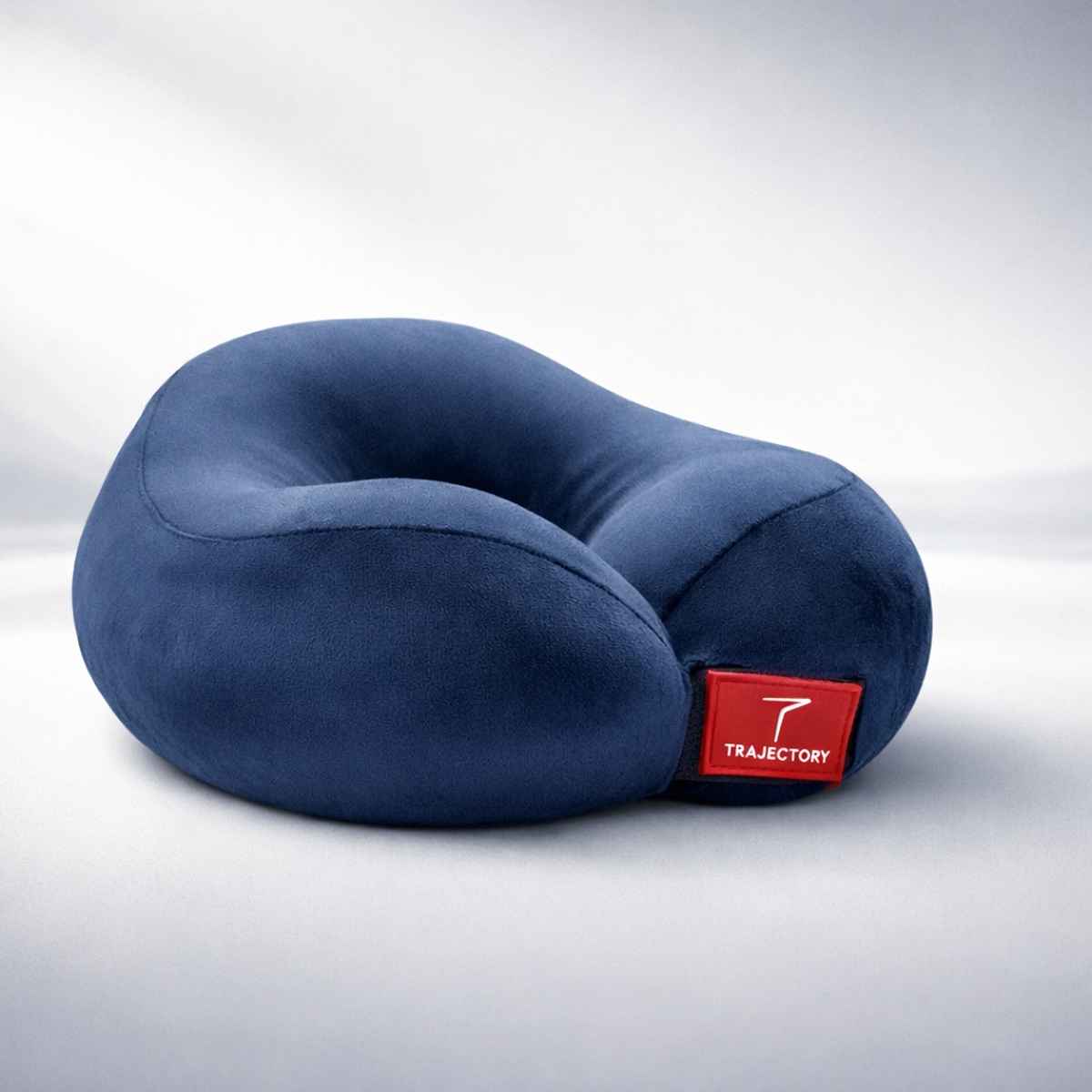 Trajectory Unisex Solid Polyester Travel Neck Pillow with AdvanceDXorthopedic | Blue - Free Size