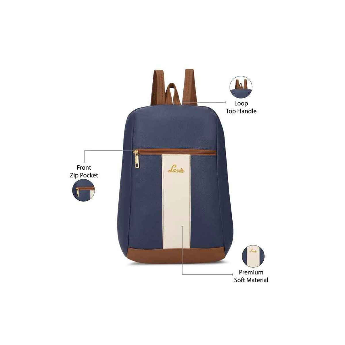 Lavie Women's Colourblock Cobie Fashion Backpack for | Shoulder Bag | Navy