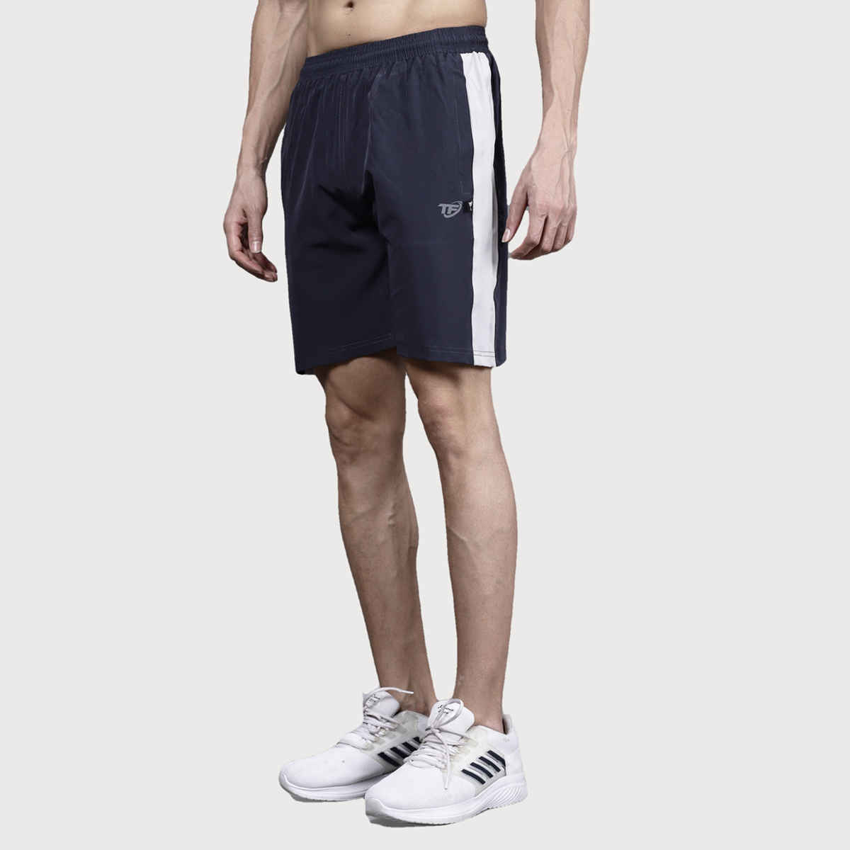 Texfro Men's Solid Knee Length Sports & Regular Shorts with Side Pockets - Grey | L