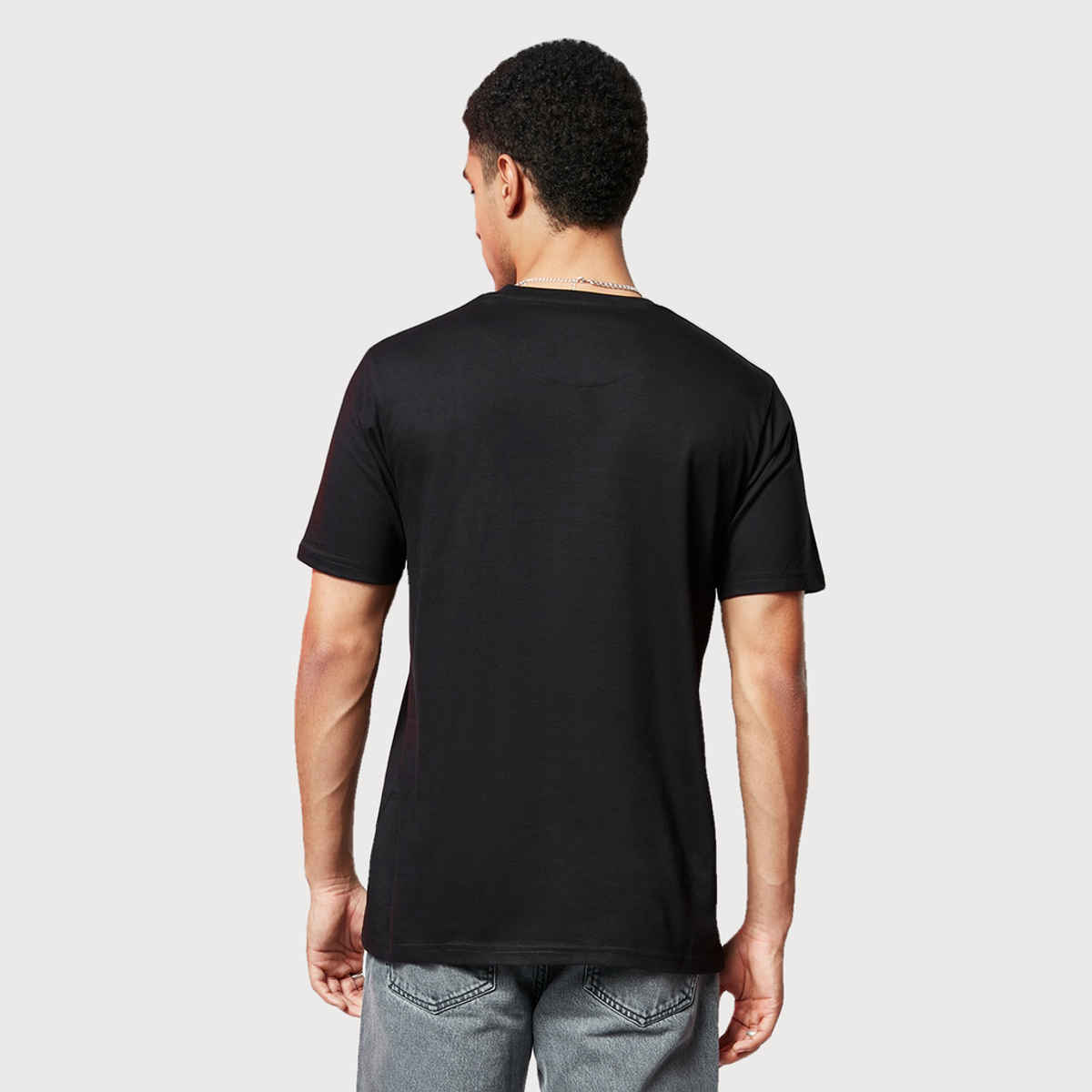 The Souled Store Men's Regular Superman - Iconic Emblem T-shirts | Black | XL