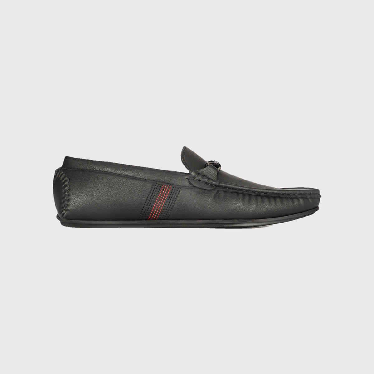 Bata Red Label Black Loafer For Men - 7