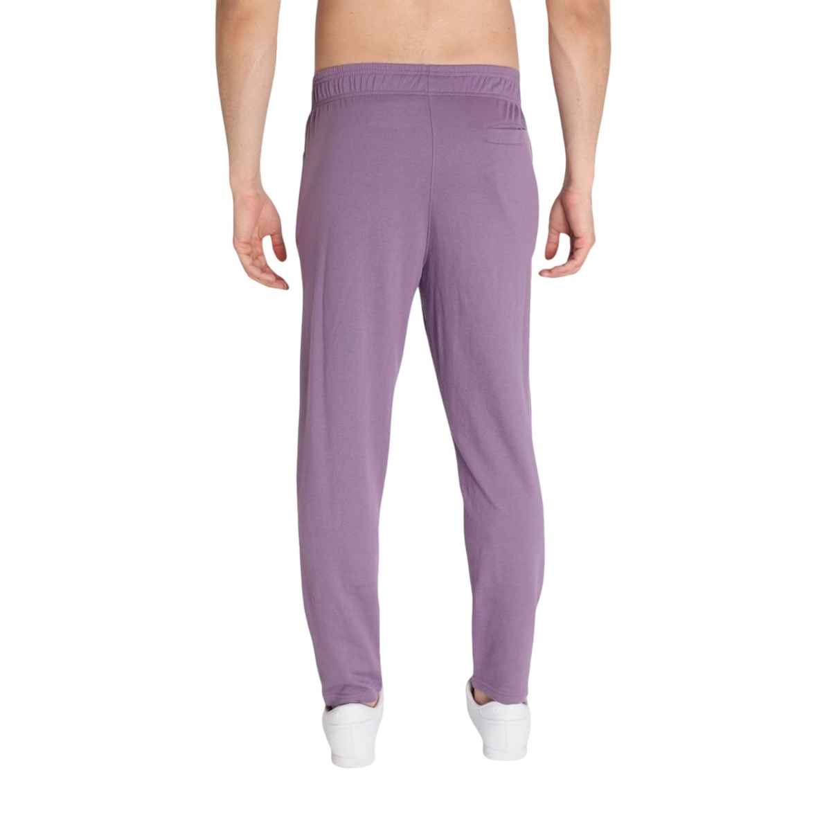 Chkokko Men Solid Casual Track Pant Regular Fit Lower With Pocket Purple Size - S