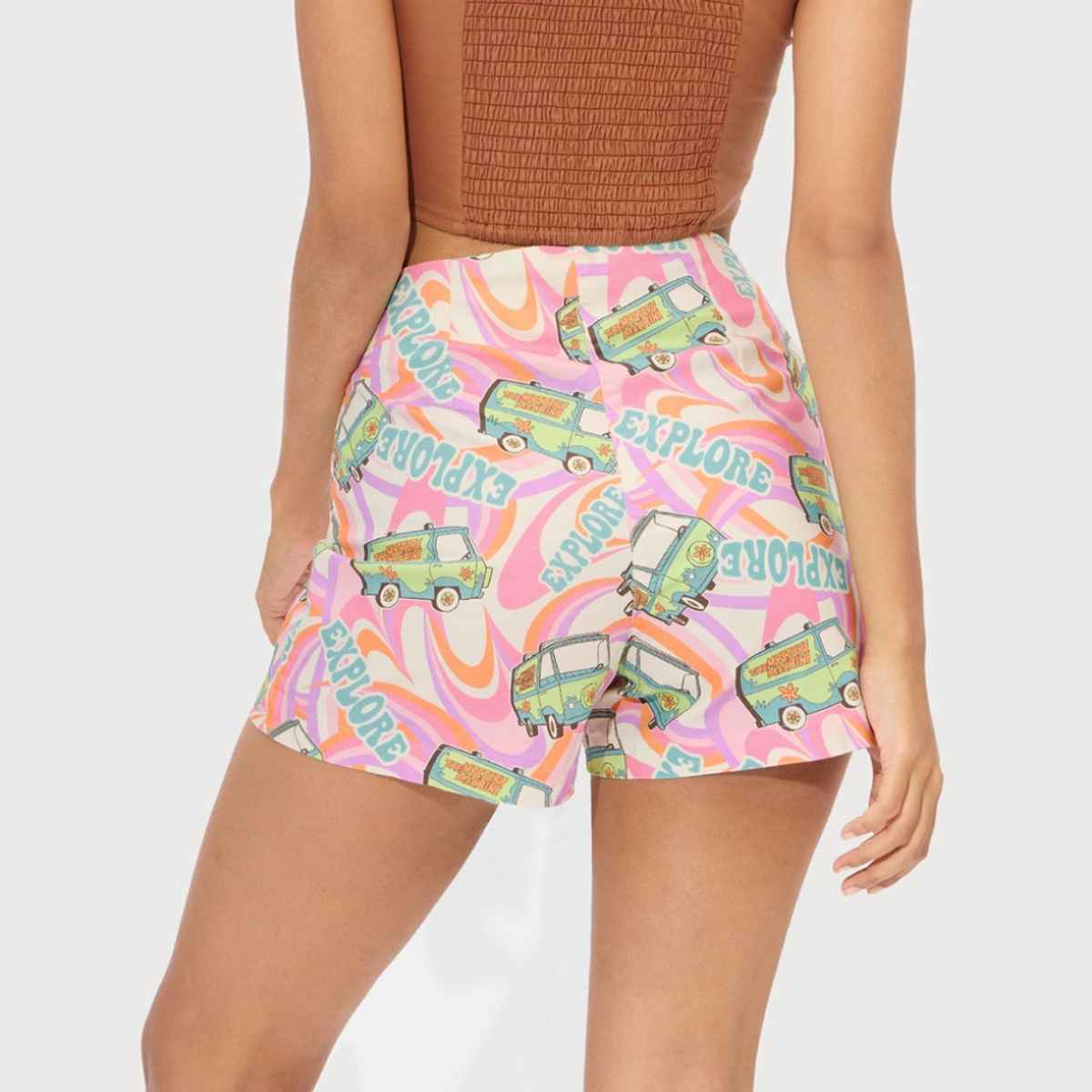 The Souled Store Women's Scooby Doo Explore Shorts | Off White - S