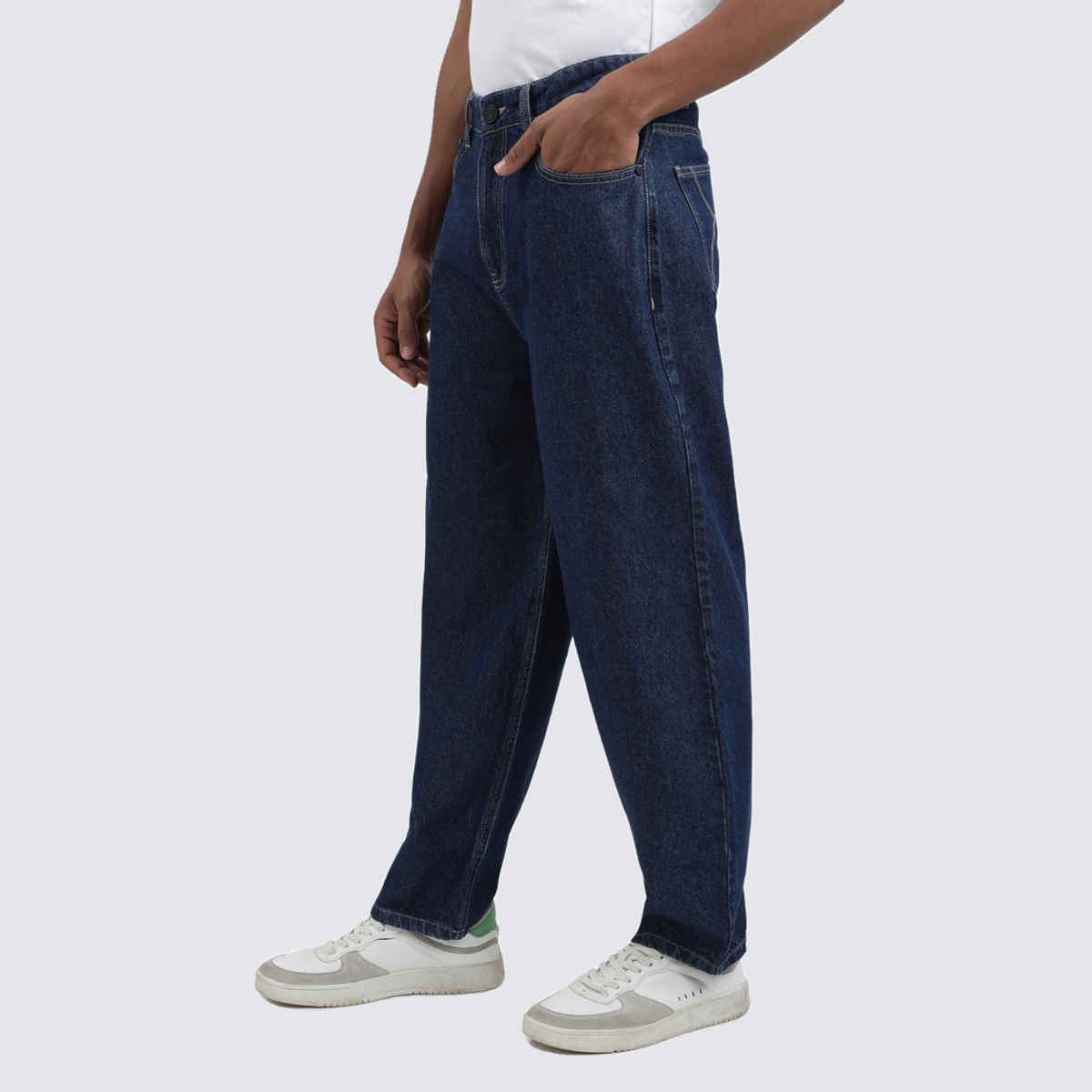 Bene Kleed Men's Baggy Fit Jeans | Blue - 36